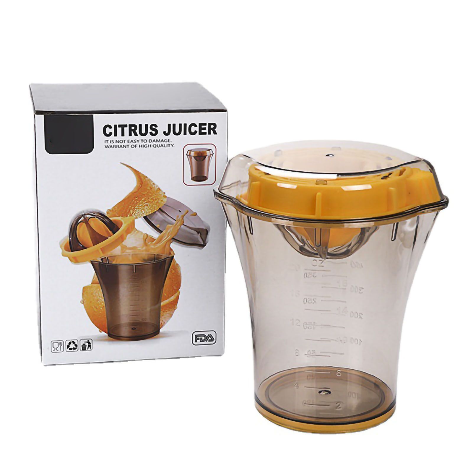Citrus Juicer Food Grade Safe Plastic Effort Saving Operation Widely Used Hand