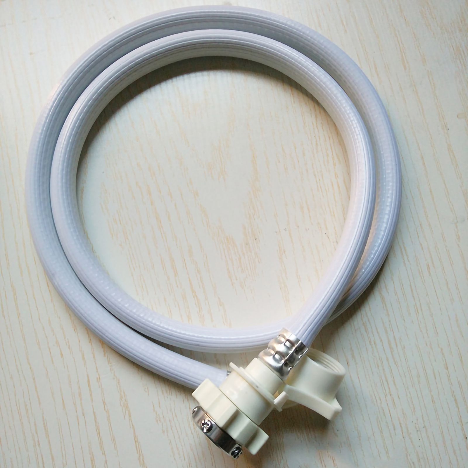 PVC Washing Machine Water Inlet Pipe with Steel Connector Extension Tube view 3