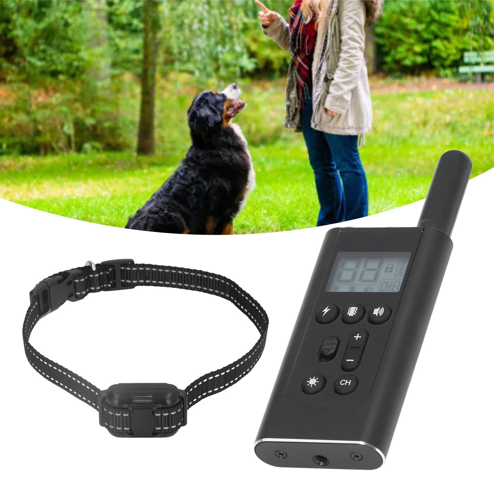 Dog Training Collar IP67 Waterproof 800 Meter Wireless Remote Control LED view 11