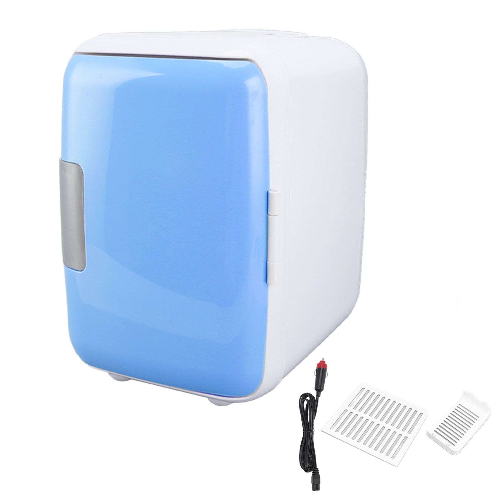 Car Fridge 4 Liters Durable ABS Cosmetic Storage Detachable Partition Portable