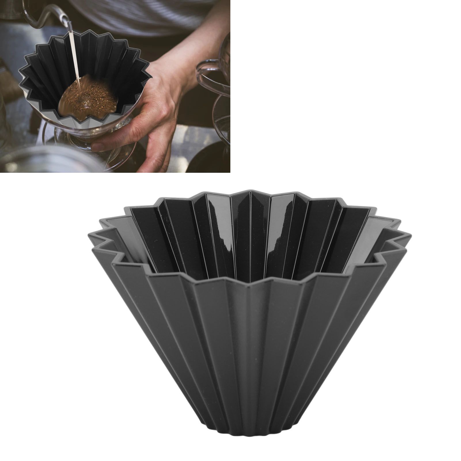 Coffee Filter Cup Resin Conical Reusable Hand Brewed Coffee Dripper Strainer view 11