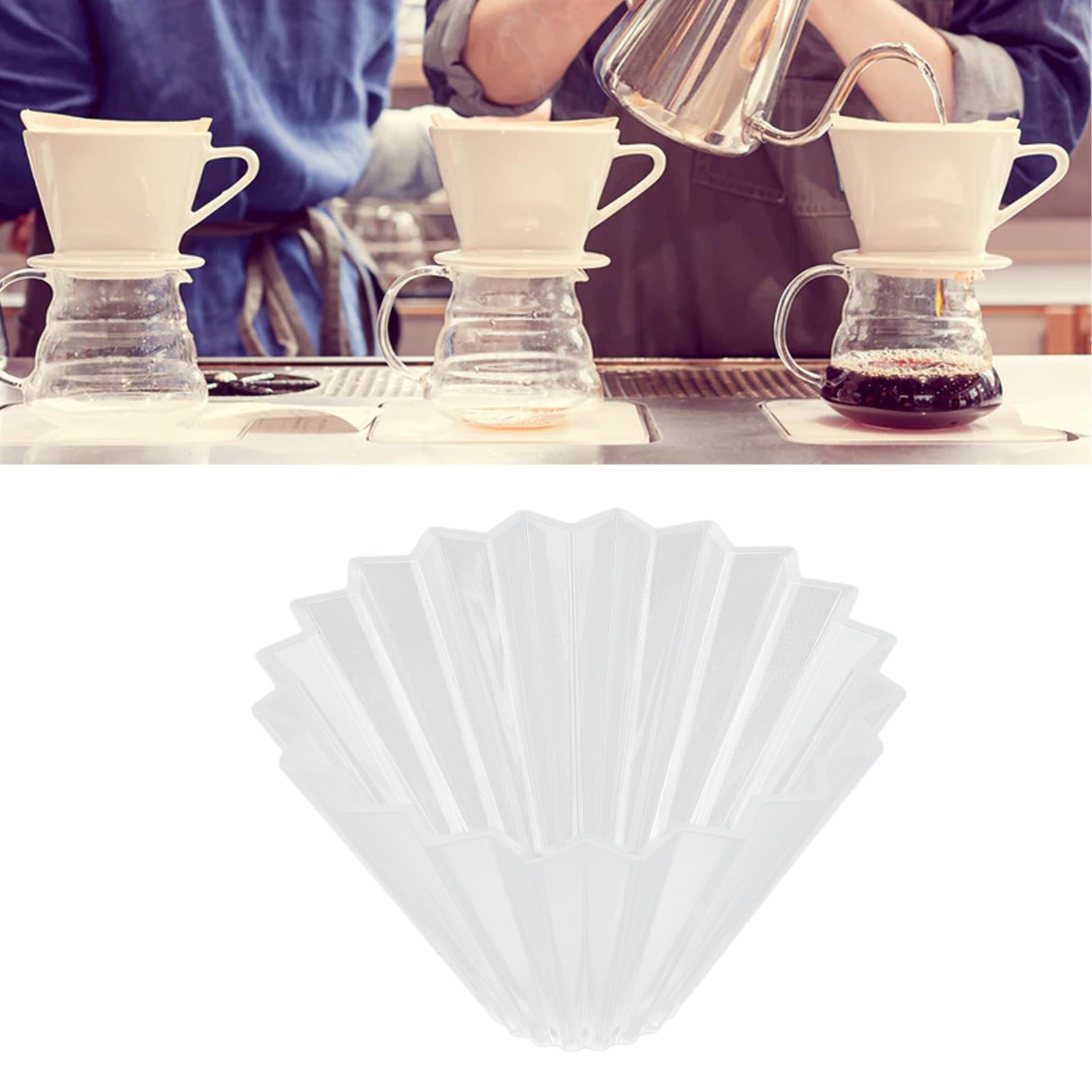Coffee Filter Cup Resin Conical Reusable Hand Brewed Coffee Dripper Strainer view 12