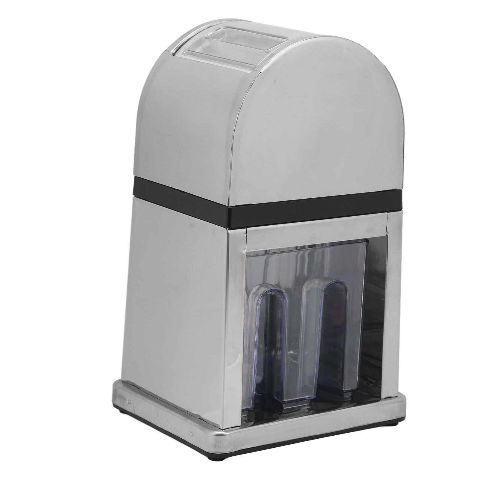 Manual Ice Crusher Labor Saving Hand Crank Shaved Ice Machine with Transparent view 3