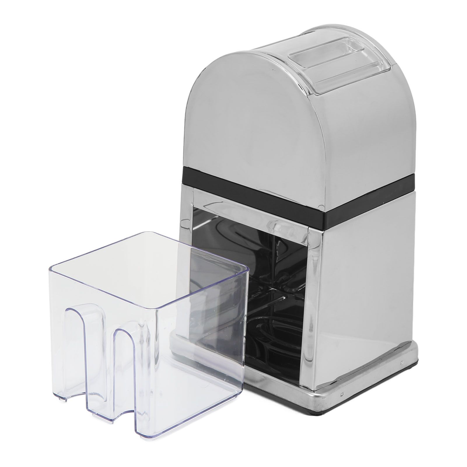 Manual Ice Crusher Labor Saving Hand Crank Shaved Ice Machine with Transparent view 5
