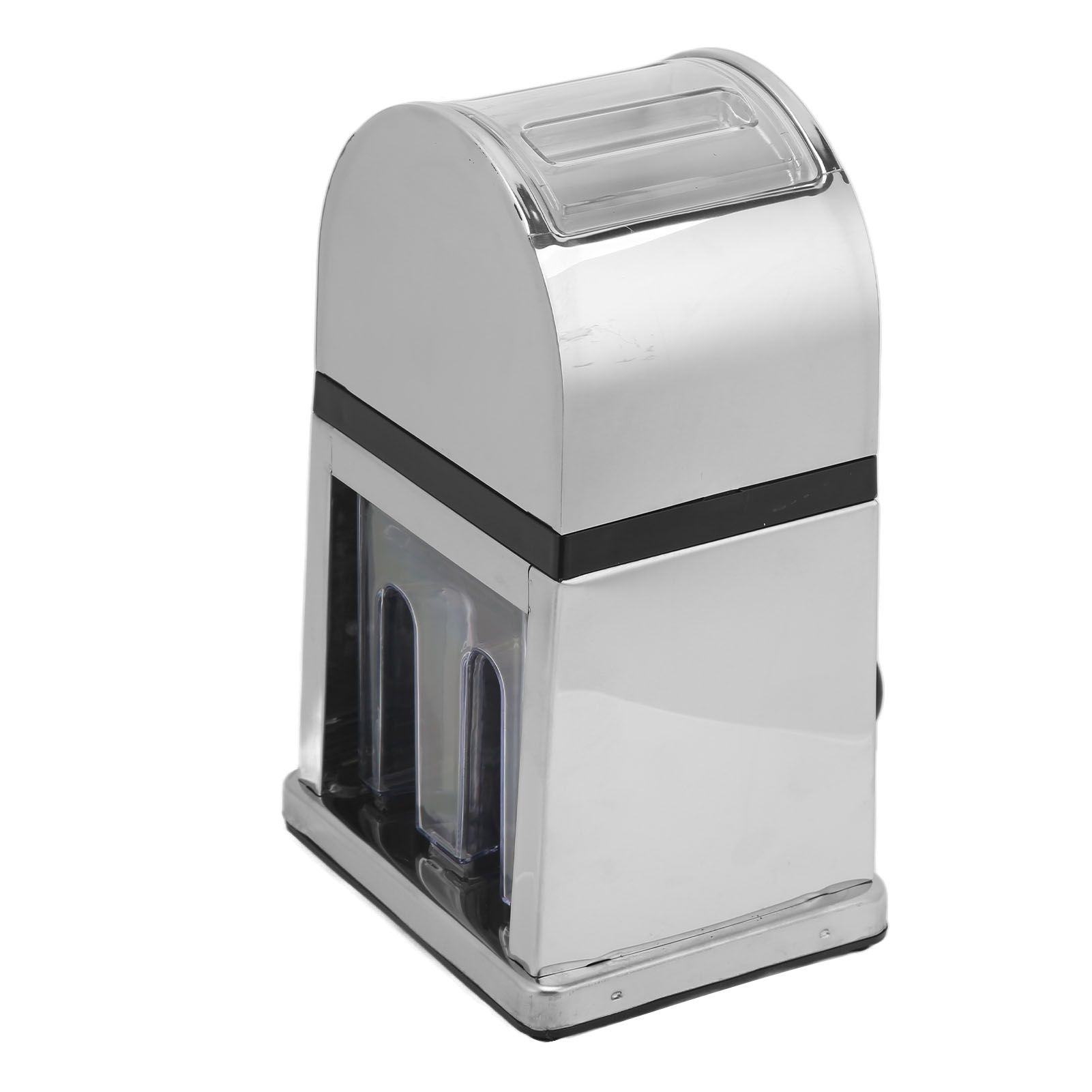 Manual Ice Crusher Labor Saving Hand Crank Shaved Ice Machine with Transparent view 6