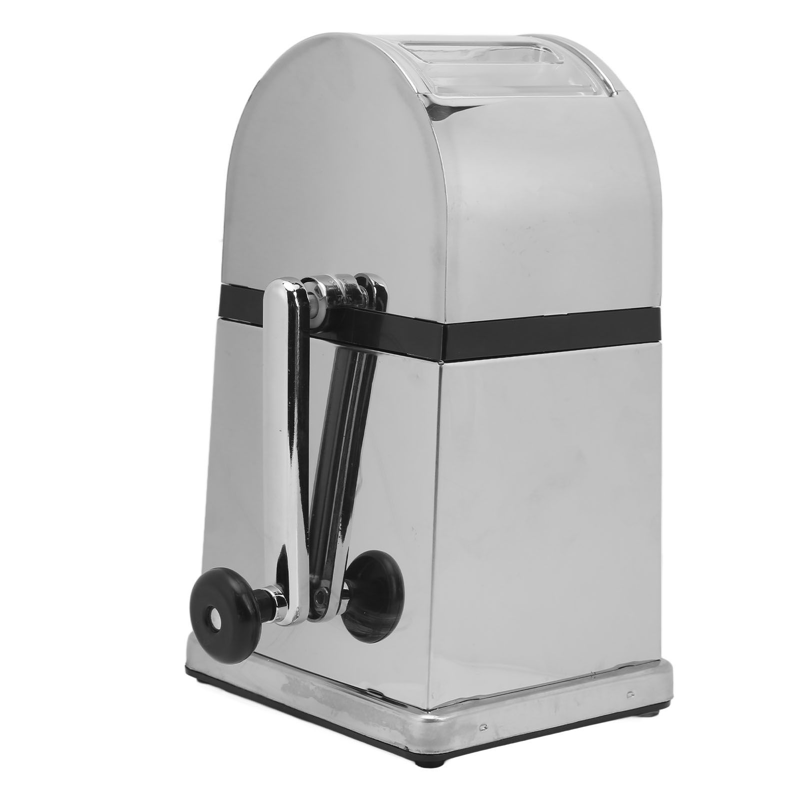 Manual Ice Crusher Labor Saving Hand Crank Shaved Ice Machine with Transparent view 7