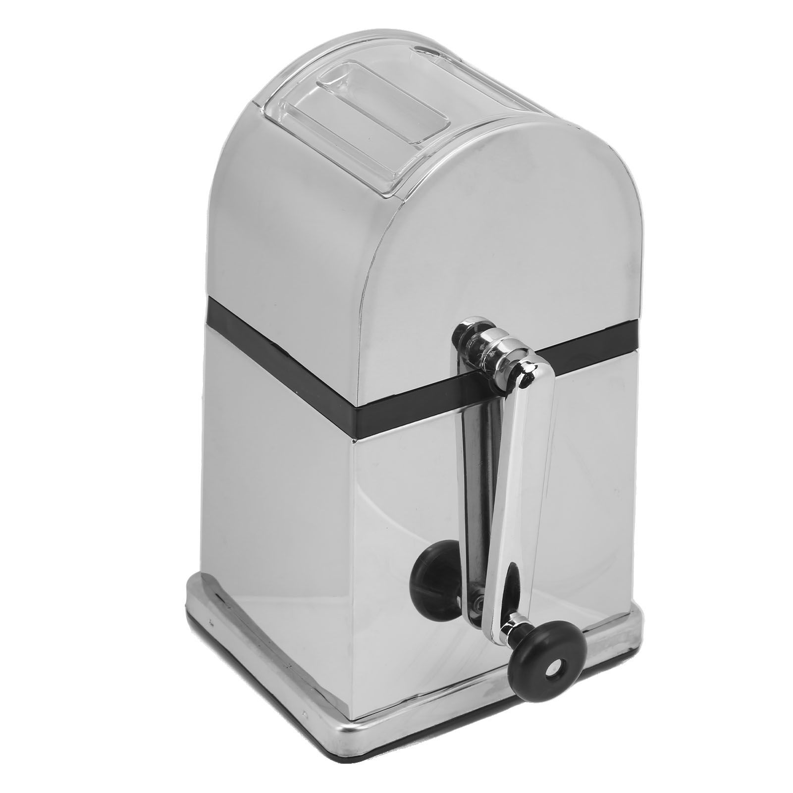 Manual Ice Crusher Labor Saving Hand Crank Shaved Ice Machine with Transparent view 8