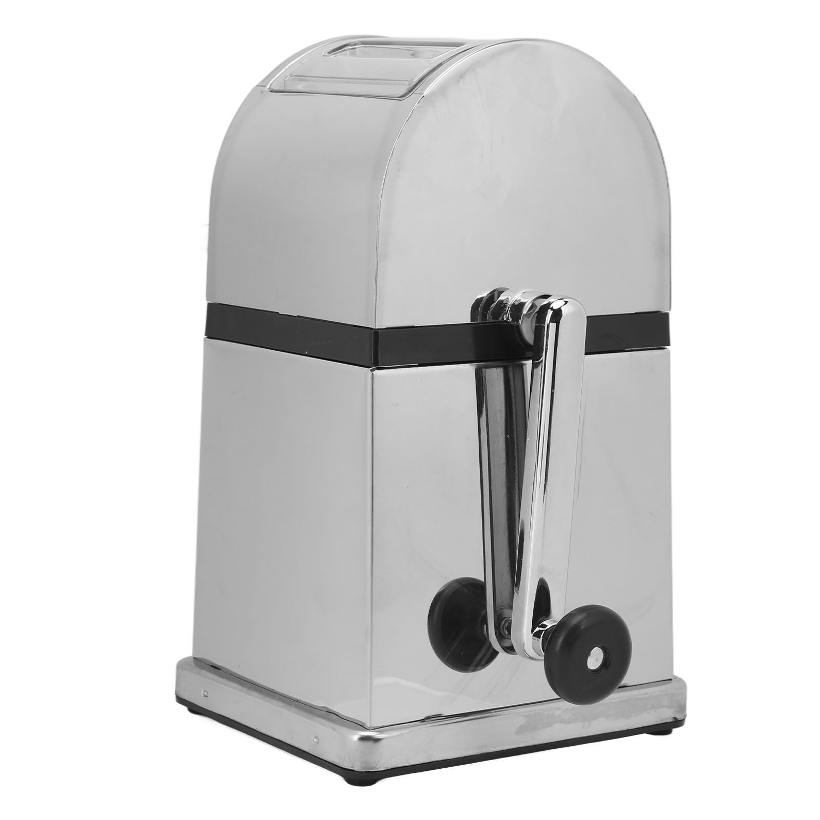 Manual Ice Crusher Labor Saving Hand Crank Shaved Ice Machine with Transparent view 9