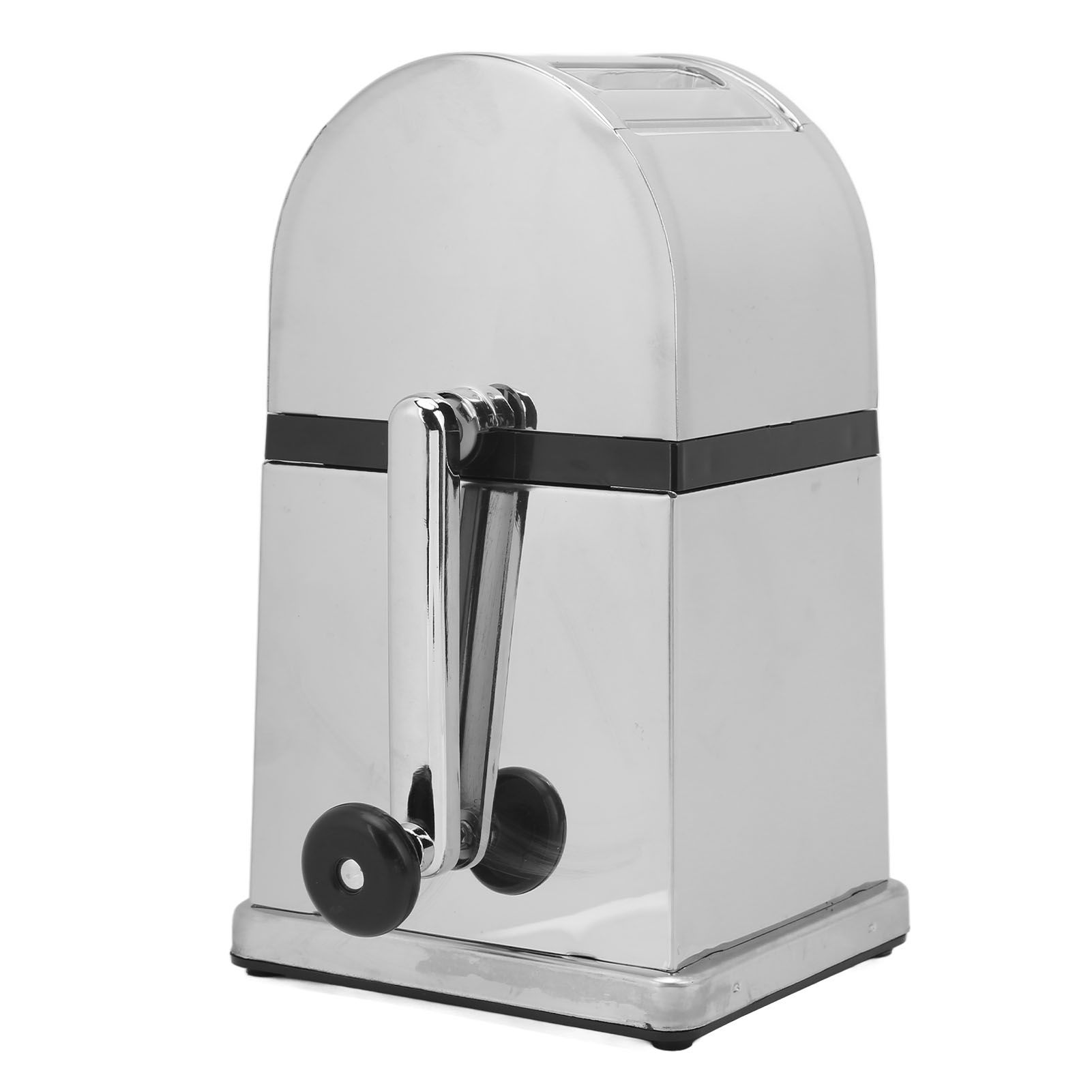 Manual Ice Crusher Labor Saving Hand Crank Shaved Ice Machine with Transparent view 10