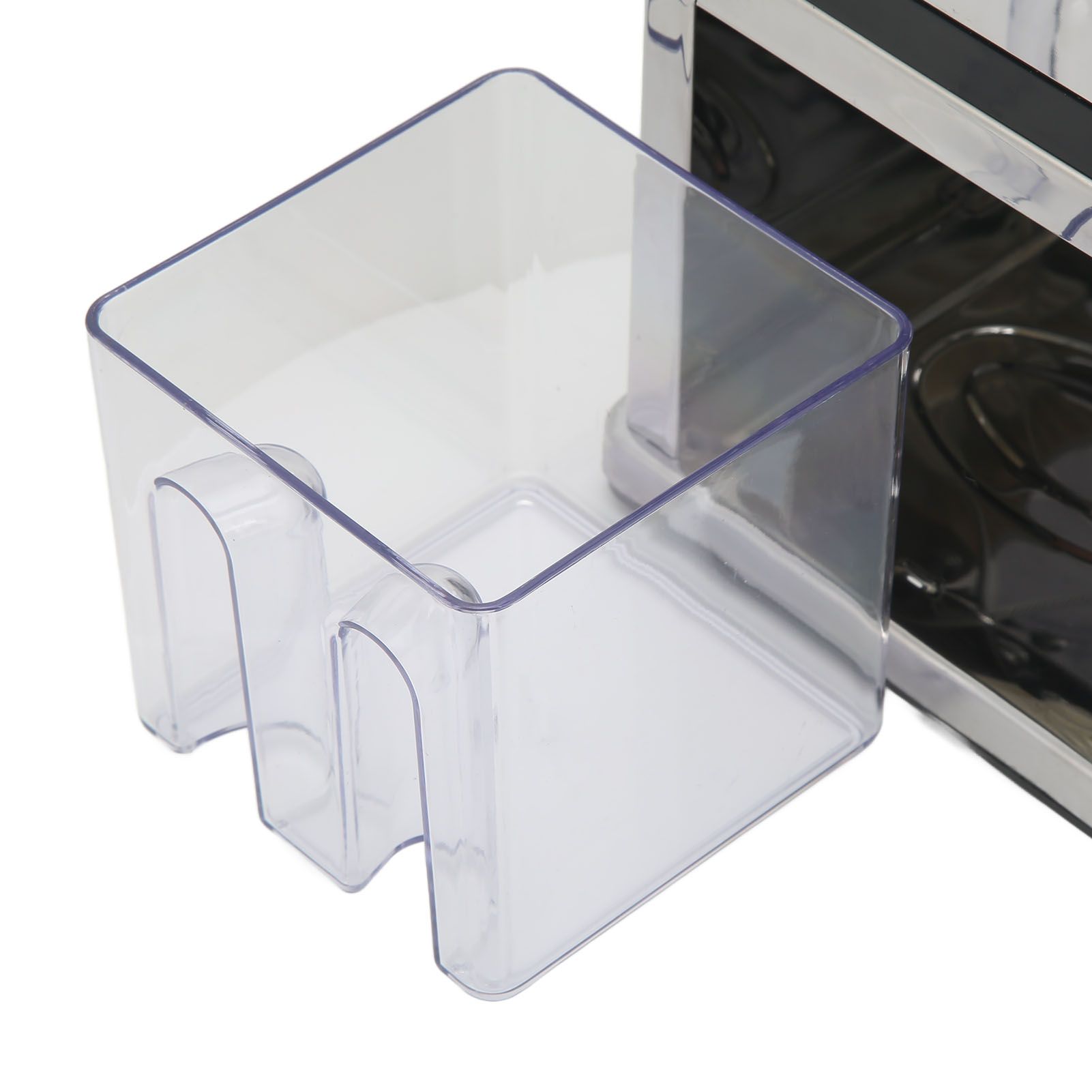 Manual Ice Crusher Labor Saving Hand Crank Shaved Ice Machine with Transparent view 15