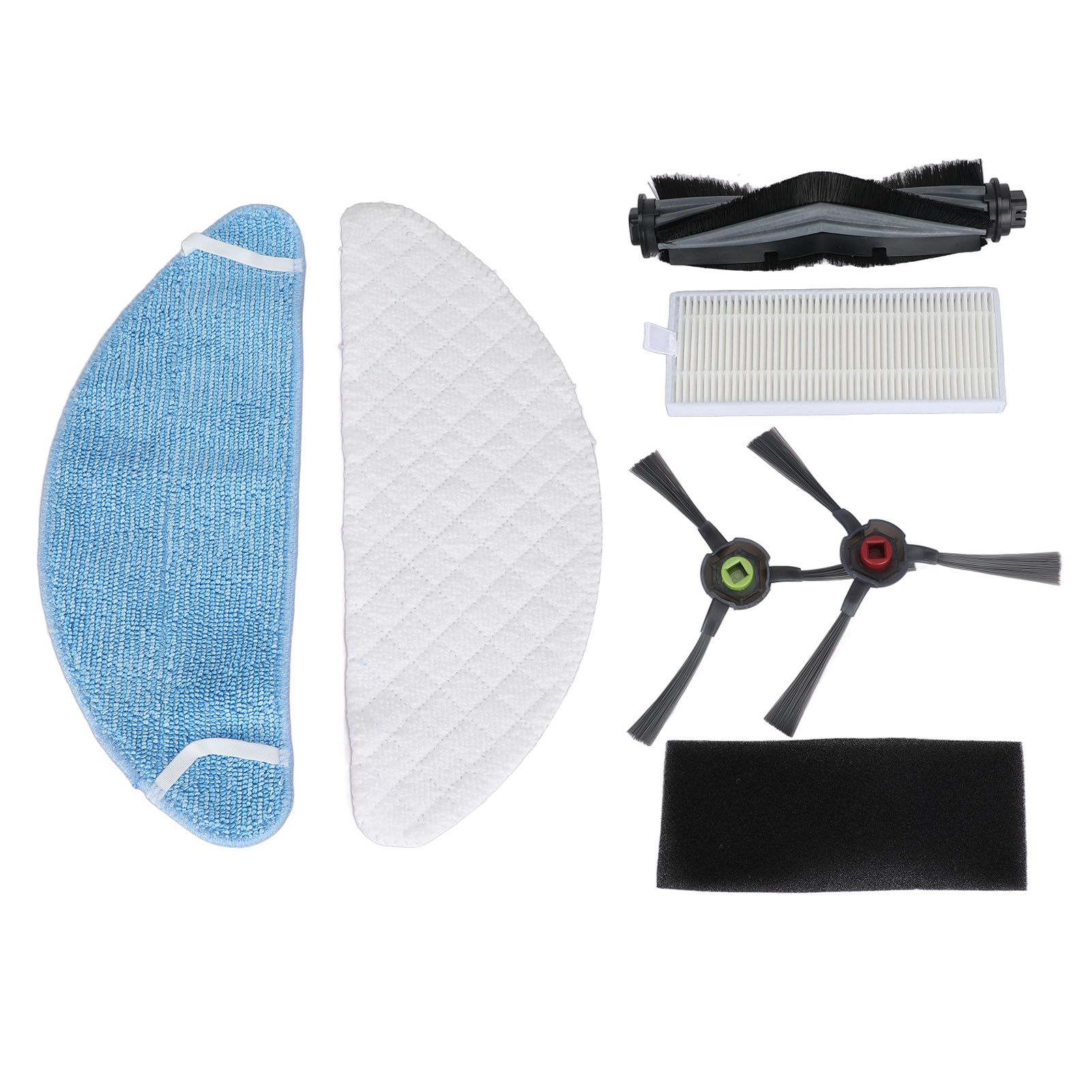Sweeper Accessories Set Washable Mop Disposable Mop Rolling Brush Side Brush