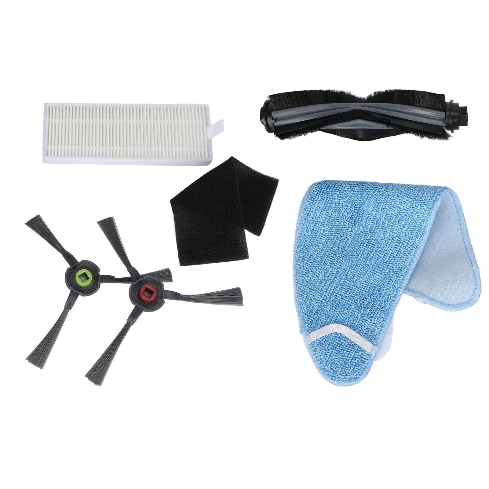 Sweeper Accessories Set Washable Mop Disposable Mop Rolling Brush Side Brush view 3