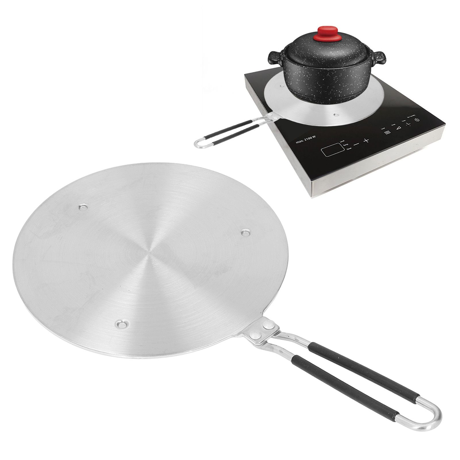 Heat Diffuser Plate Stainless Steel Fast Even Heat Induction Adapter Plate view 12