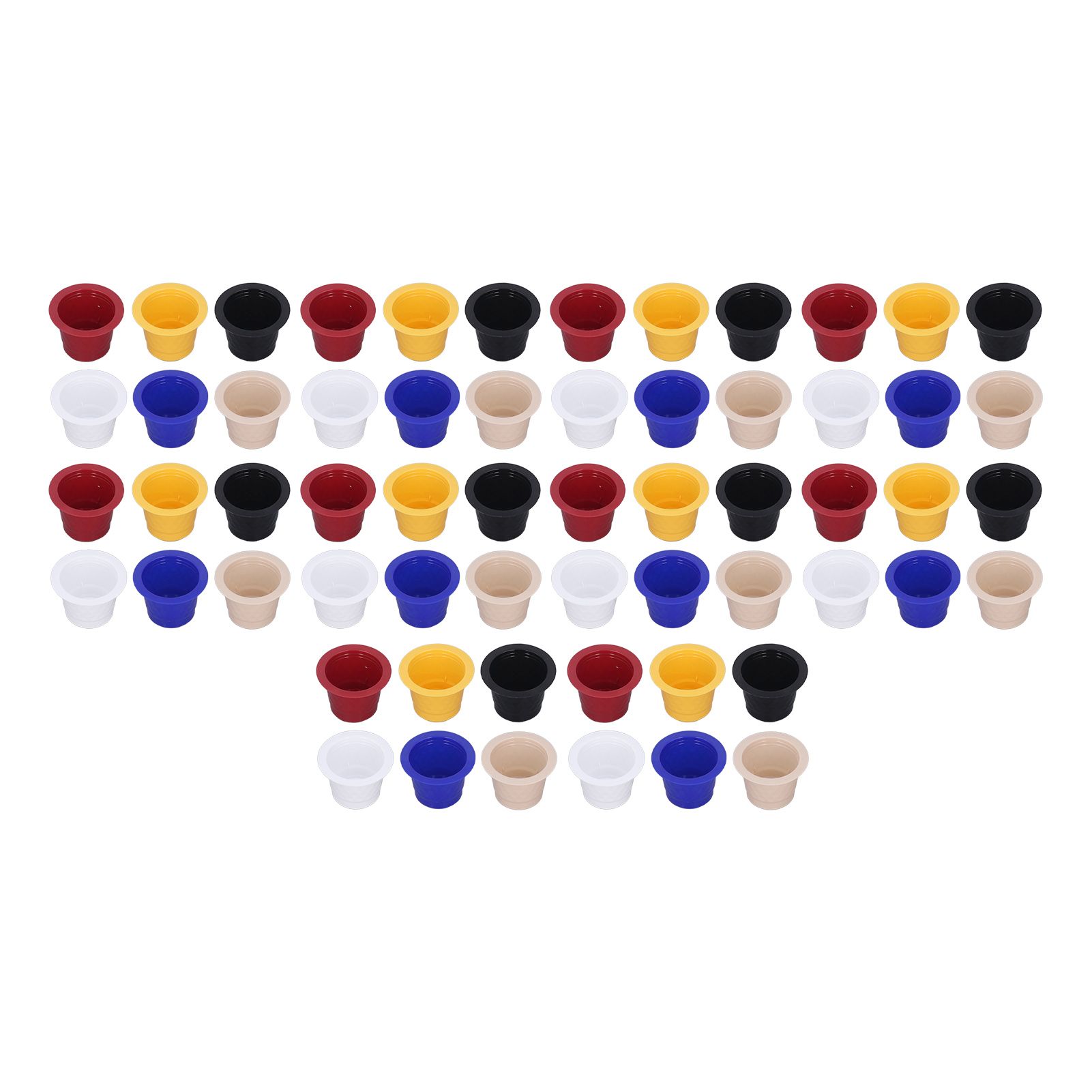 60pcs Refillable Disposable Coffee Capsule Cup Bottom Sealing Aluminum Film