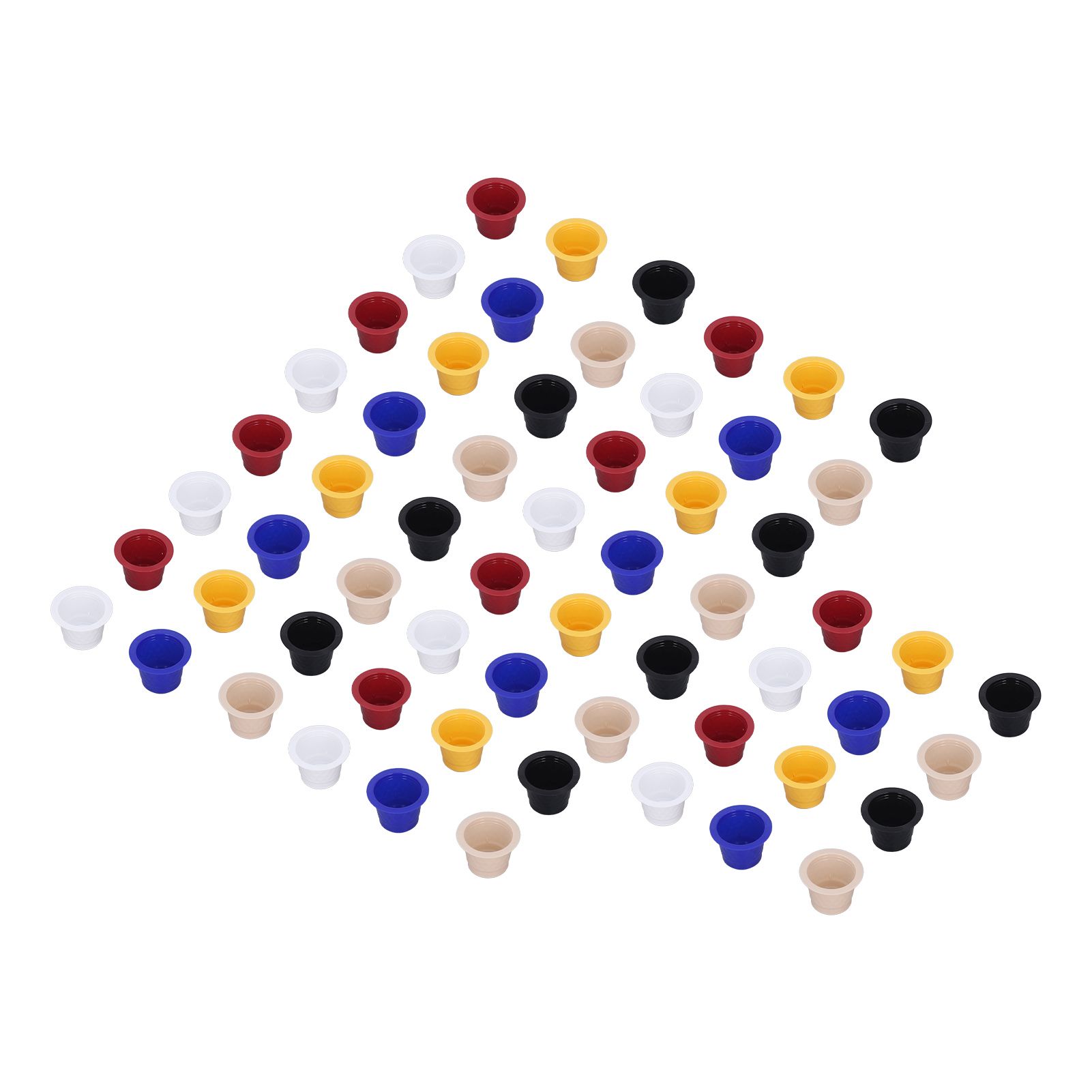 60pcs Refillable Disposable Coffee Capsule Cup Bottom Sealing Aluminum Film view 2