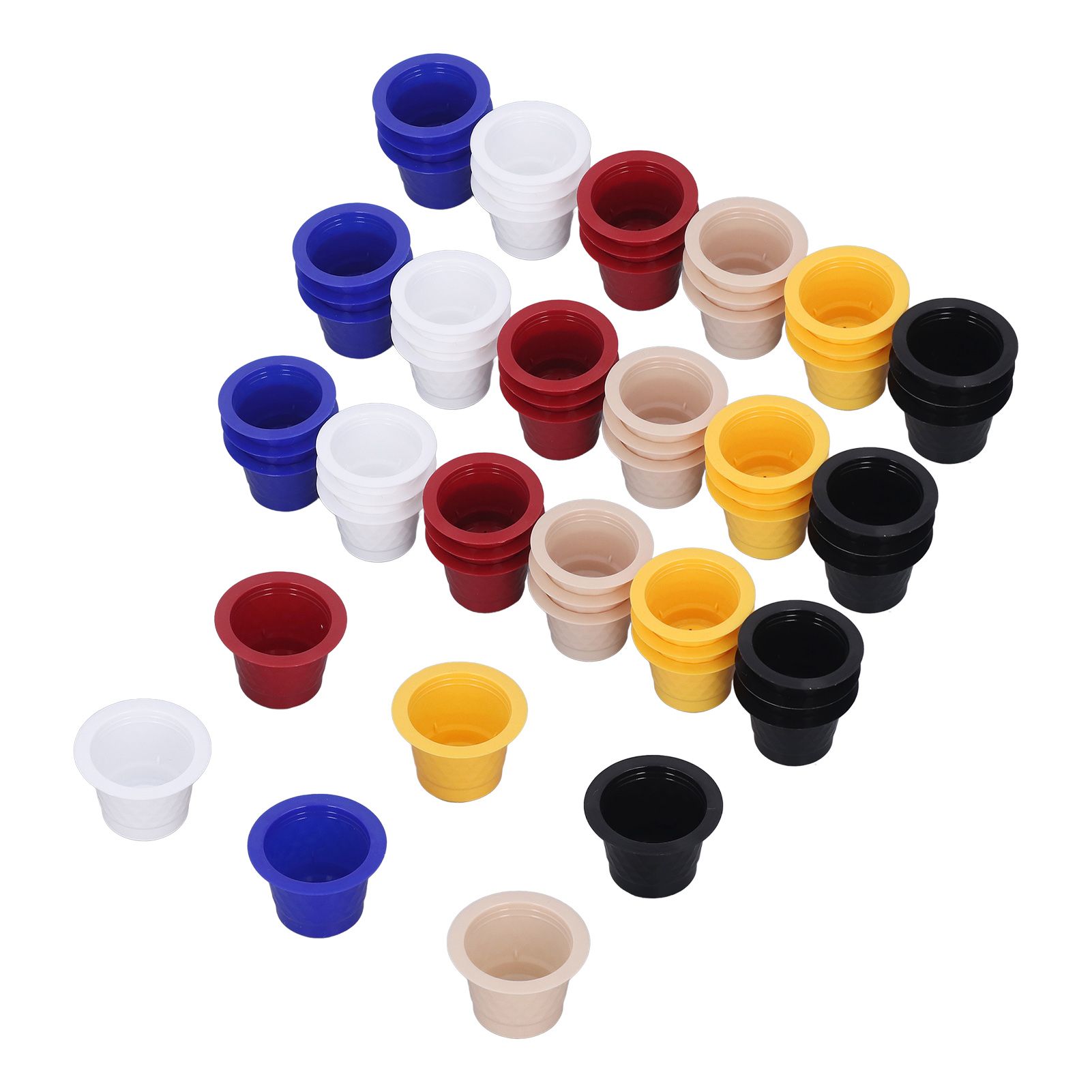 60pcs Refillable Disposable Coffee Capsule Cup Bottom Sealing Aluminum Film view 5