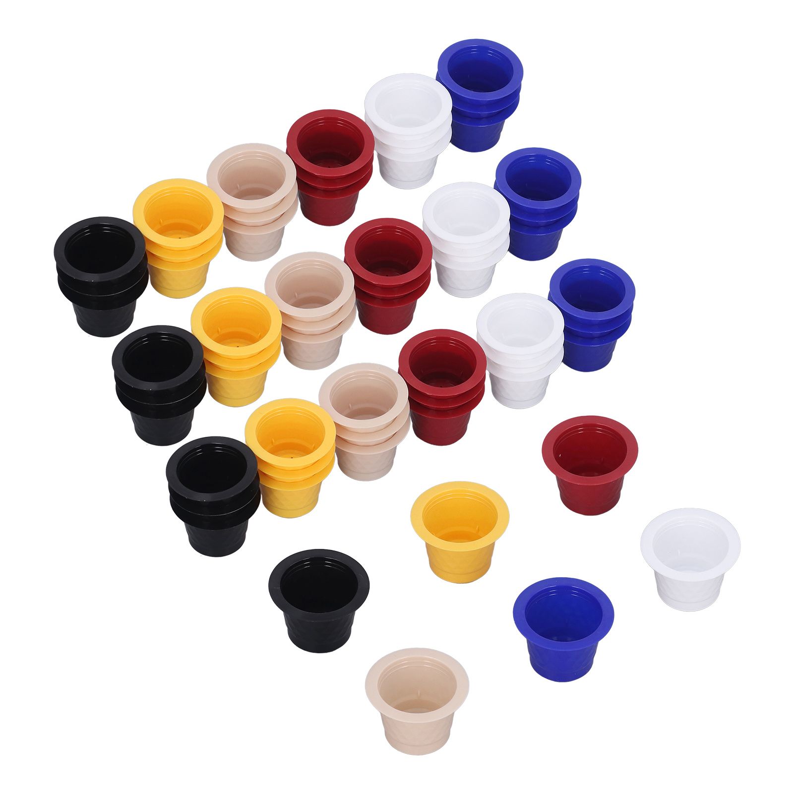 60pcs Refillable Disposable Coffee Capsule Cup Bottom Sealing Aluminum Film view 6