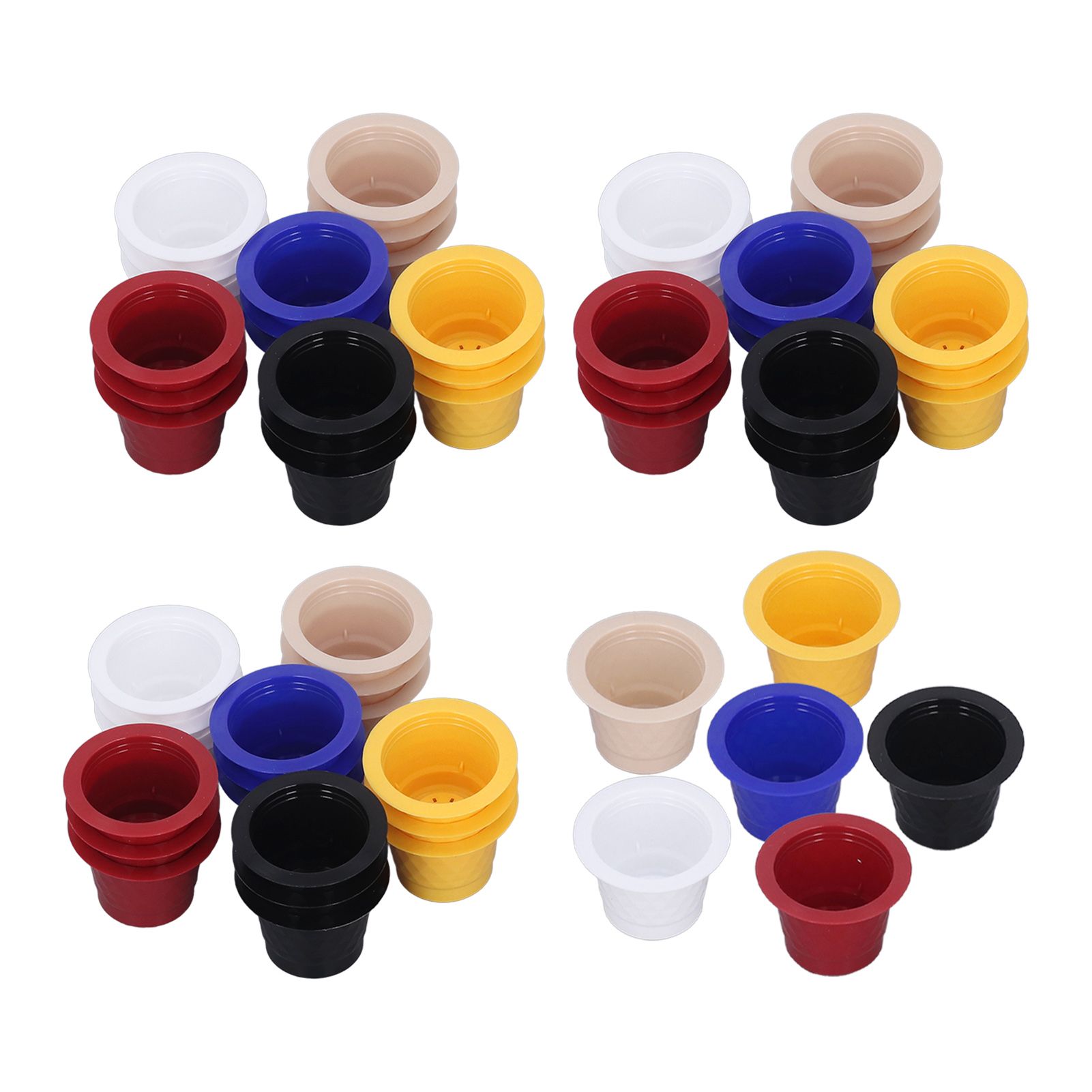 60pcs Refillable Disposable Coffee Capsule Cup Bottom Sealing Aluminum Film view 9