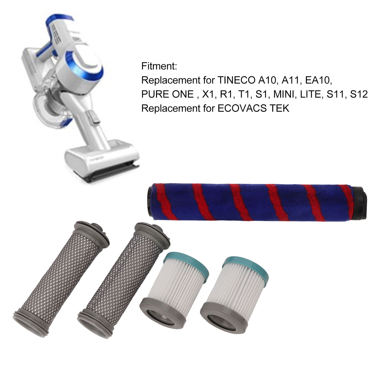 Vacuum Filter Kit Brush Roll Head Vacuum Cleaner Accessory Replacement for view 15