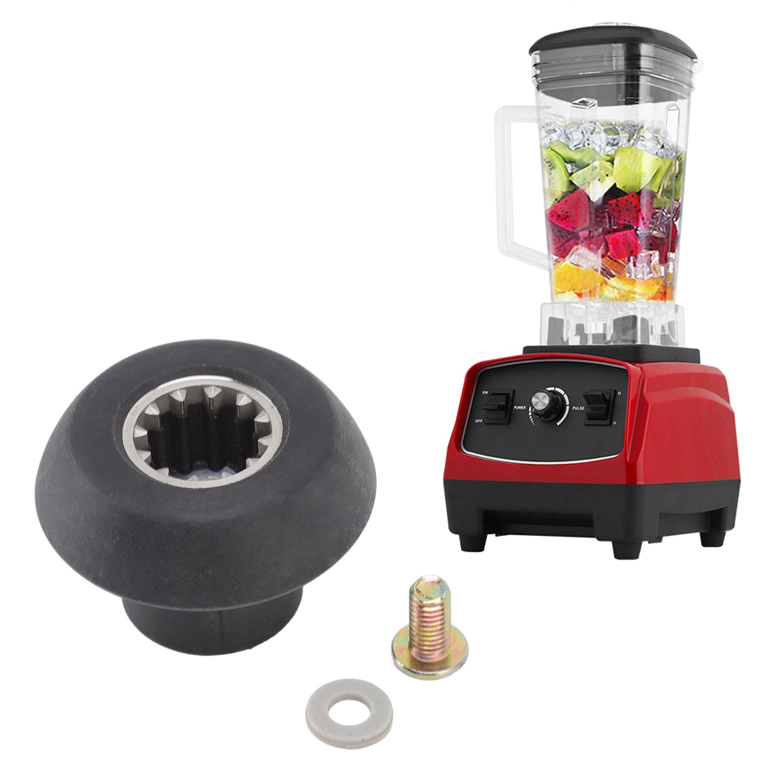 Blender Drive Socket Kit Stainless Steel Plastic Black Kitchen Electric Food view 11