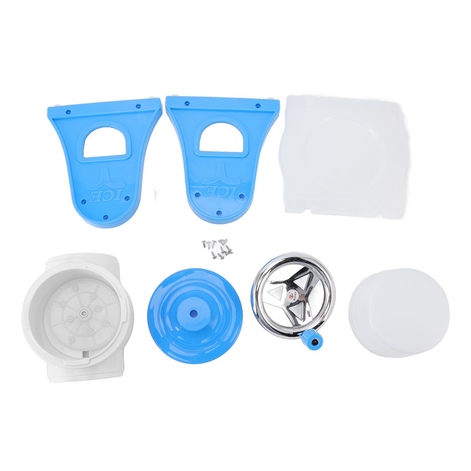 Hand Crank Shaved Ice Machine Stainless Steel Blades Safe Portable Ice Crusher