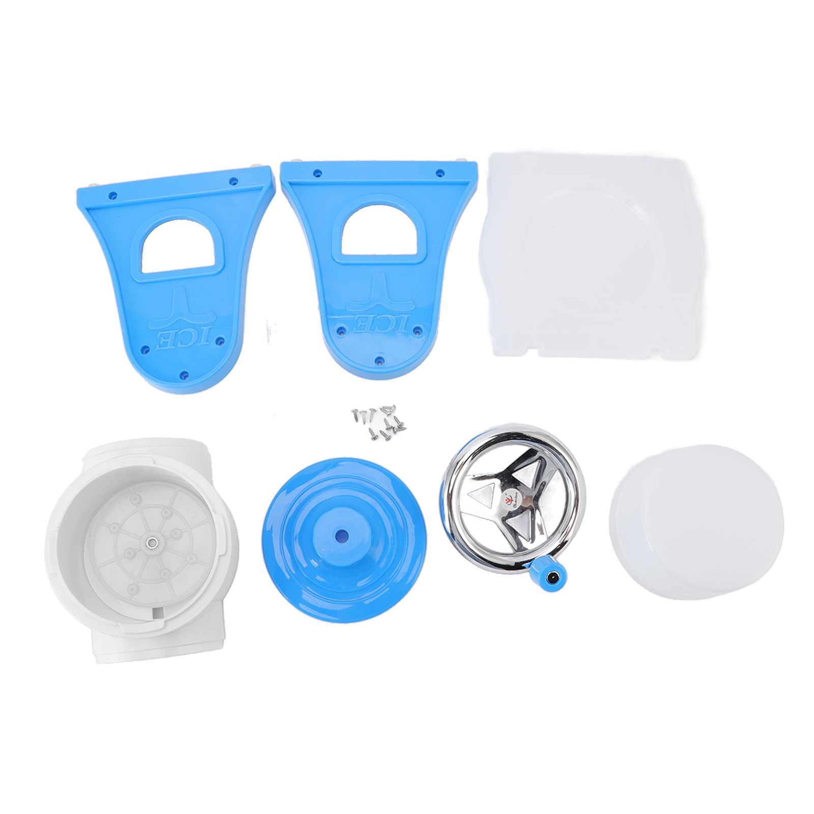 Hand Crank Shaved Ice Machine Stainless Steel Blades Safe Portable Ice Crusher view 8