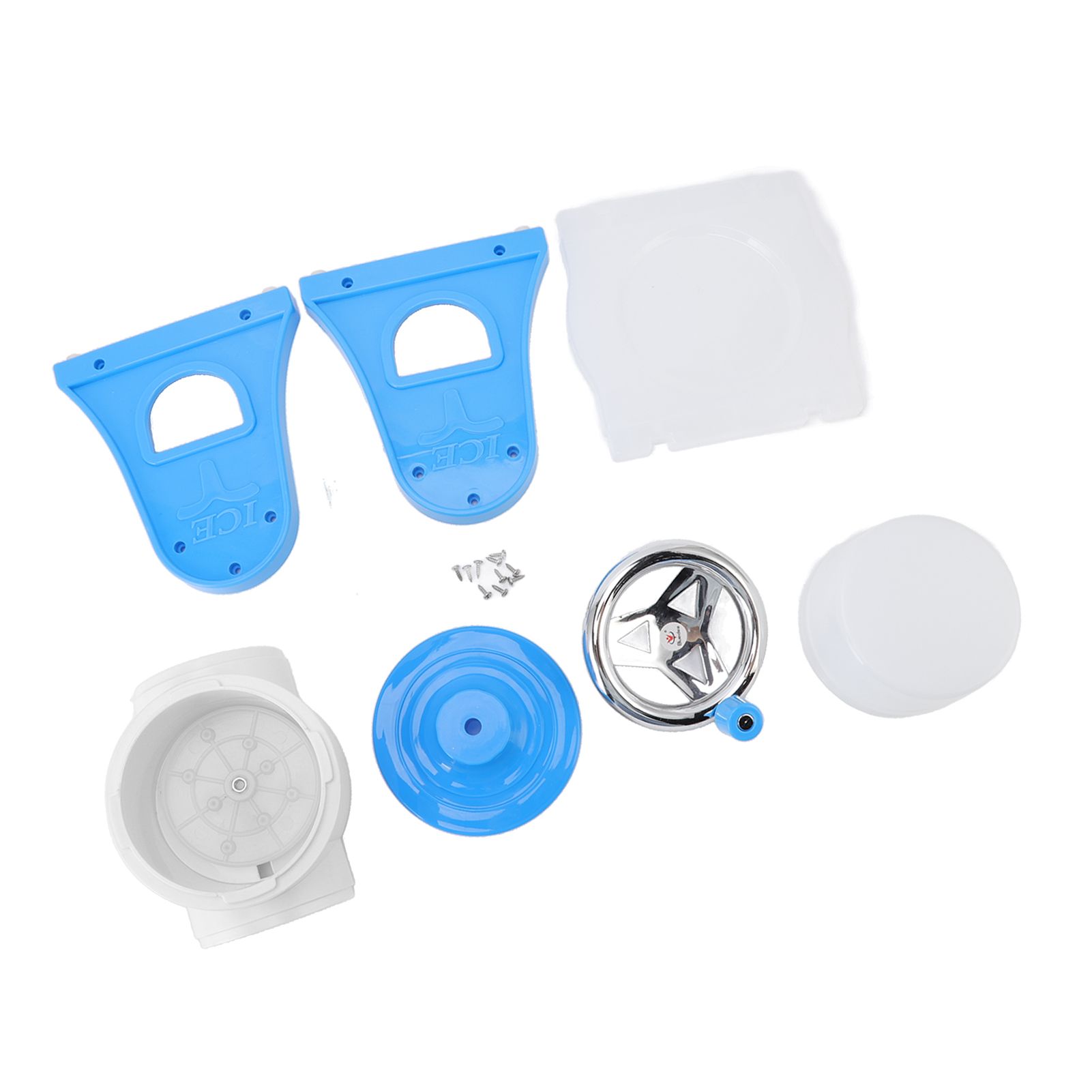 Hand Crank Shaved Ice Machine Stainless Steel Blades Safe Portable Ice Crusher view 9