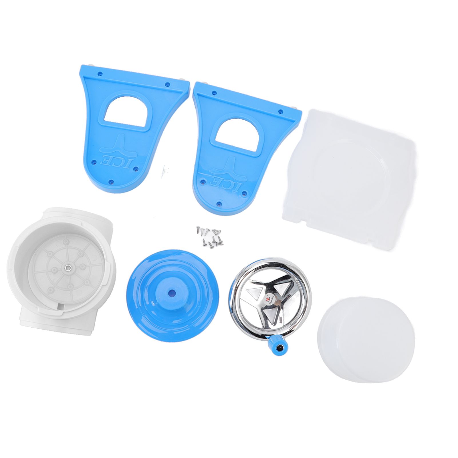 Hand Crank Shaved Ice Machine Stainless Steel Blades Safe Portable Ice Crusher view 10