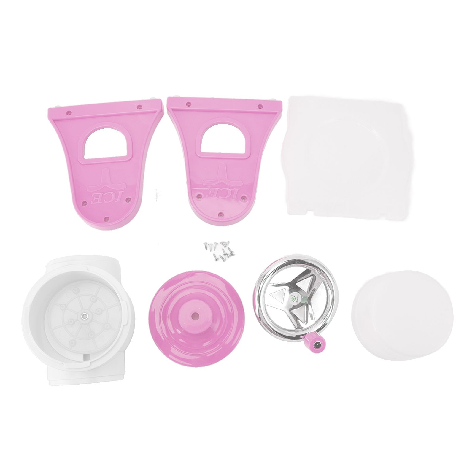 Hand Crank Shaved Ice Machine Stainless Steel Blades Safe Portable Ice Crusher