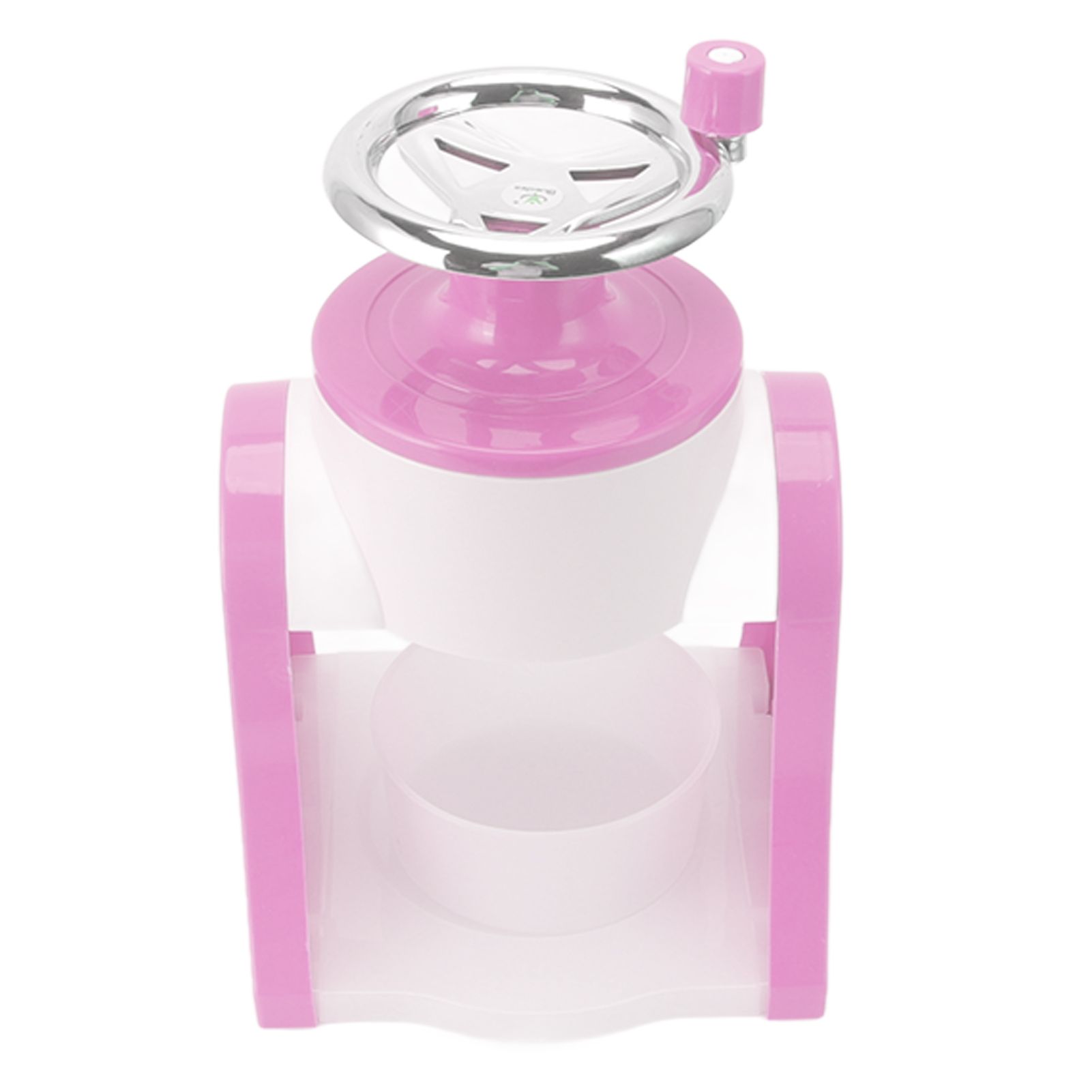 Hand Crank Shaved Ice Machine Stainless Steel Blades Safe Portable Ice Crusher view 3