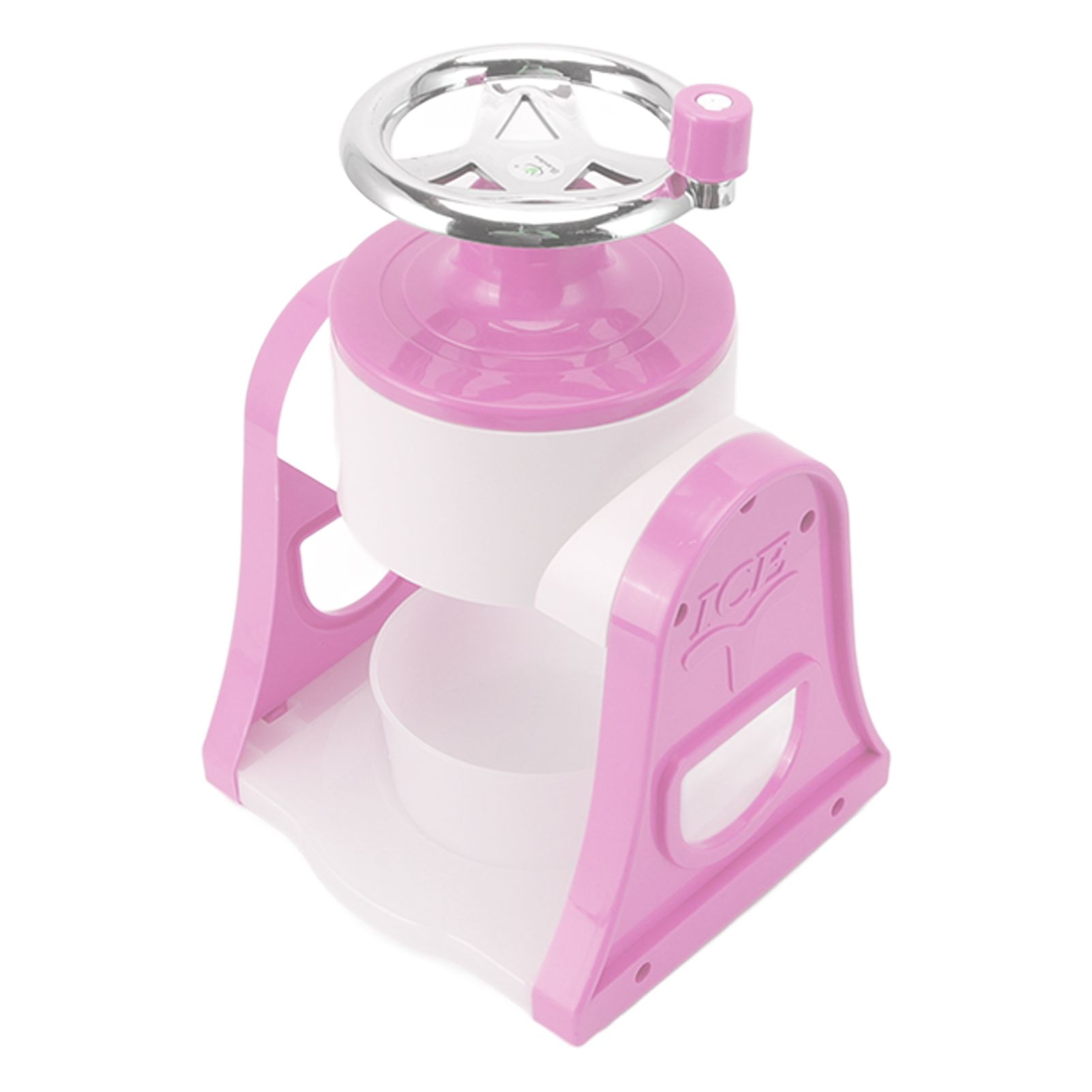 Hand Crank Shaved Ice Machine Stainless Steel Blades Safe Portable Ice Crusher view 4