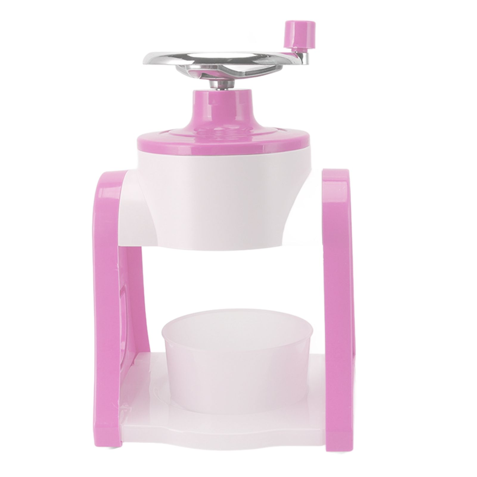 Hand Crank Shaved Ice Machine Stainless Steel Blades Safe Portable Ice Crusher view 7