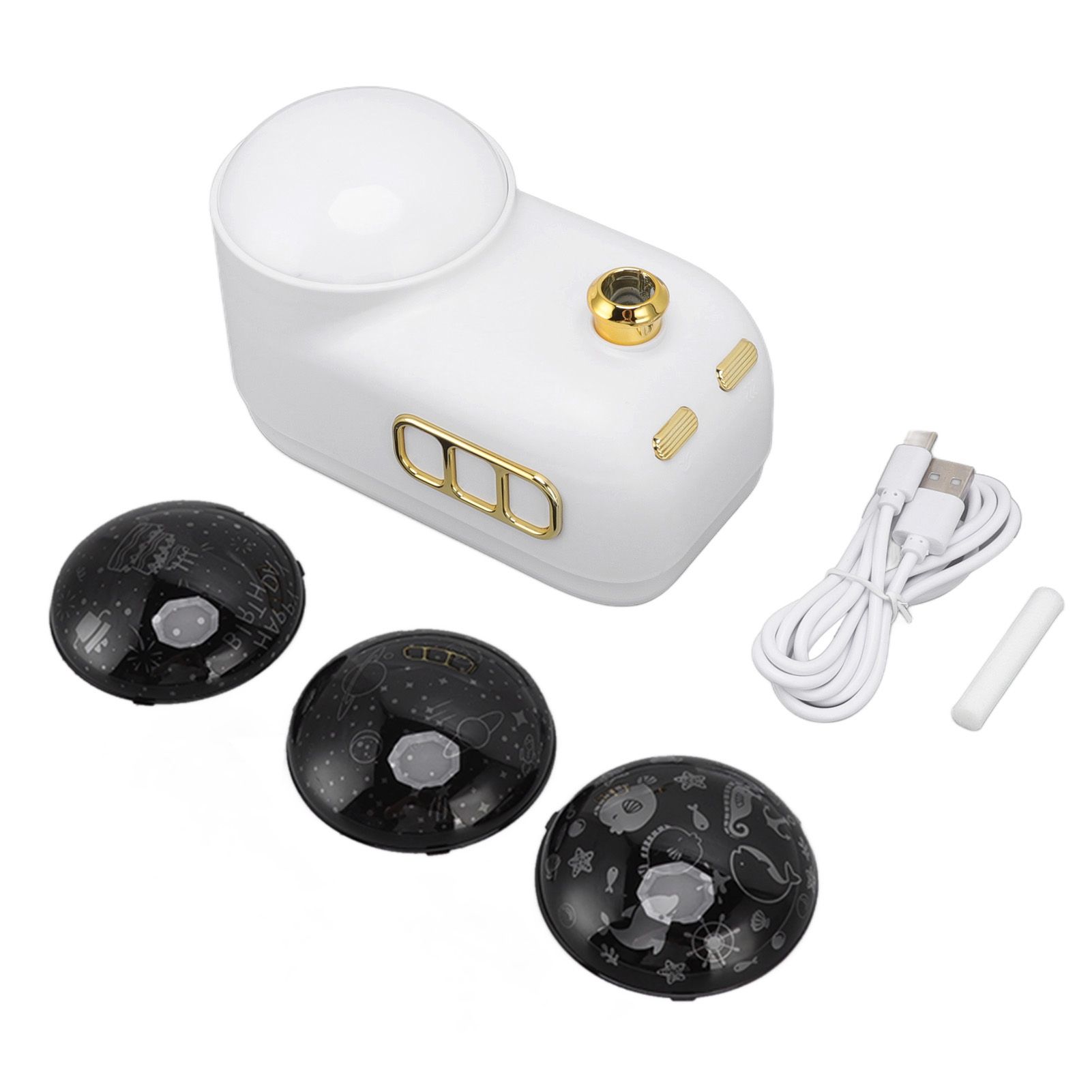 Train Air Humidifier Projector Cartoon Retro Charging Soft Light Desktop