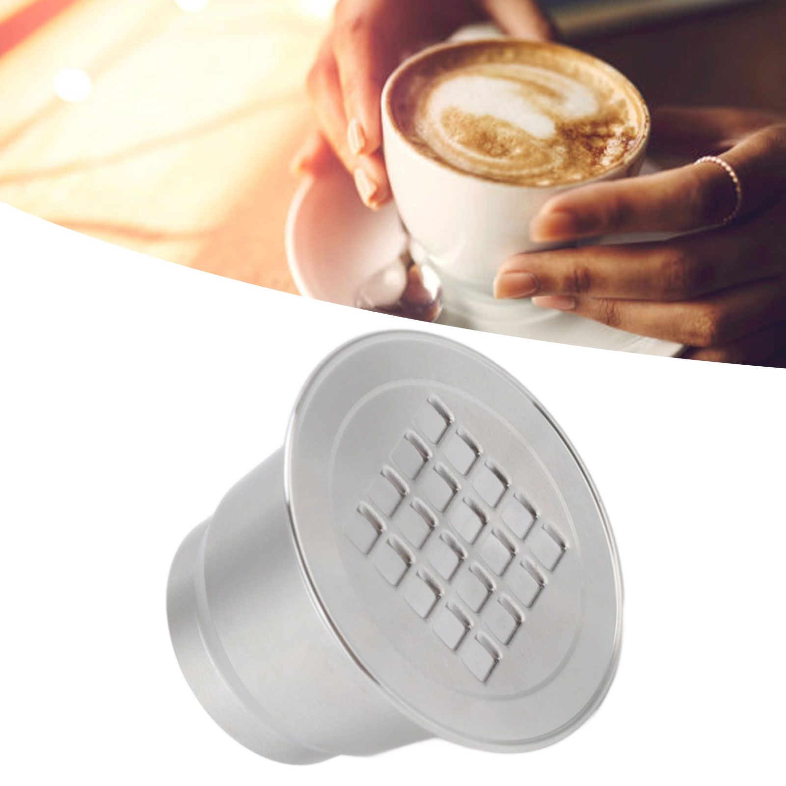 Refillable Coffee Pod Reusable Cafe Capsule Filter Stainless Steel for Maker view 11