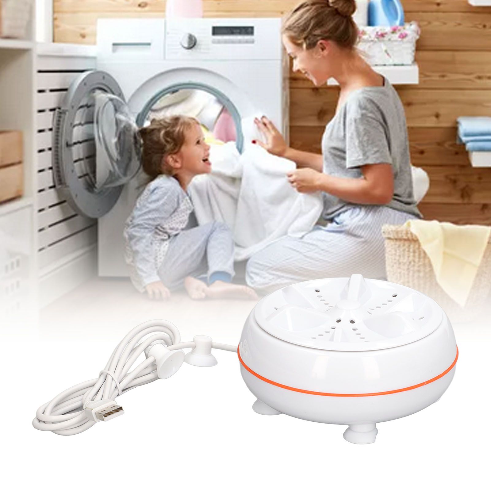 27W Mini Ultrasonic Washer USB 50 Seconds Reverse Clean Circle 30mins Self view 11