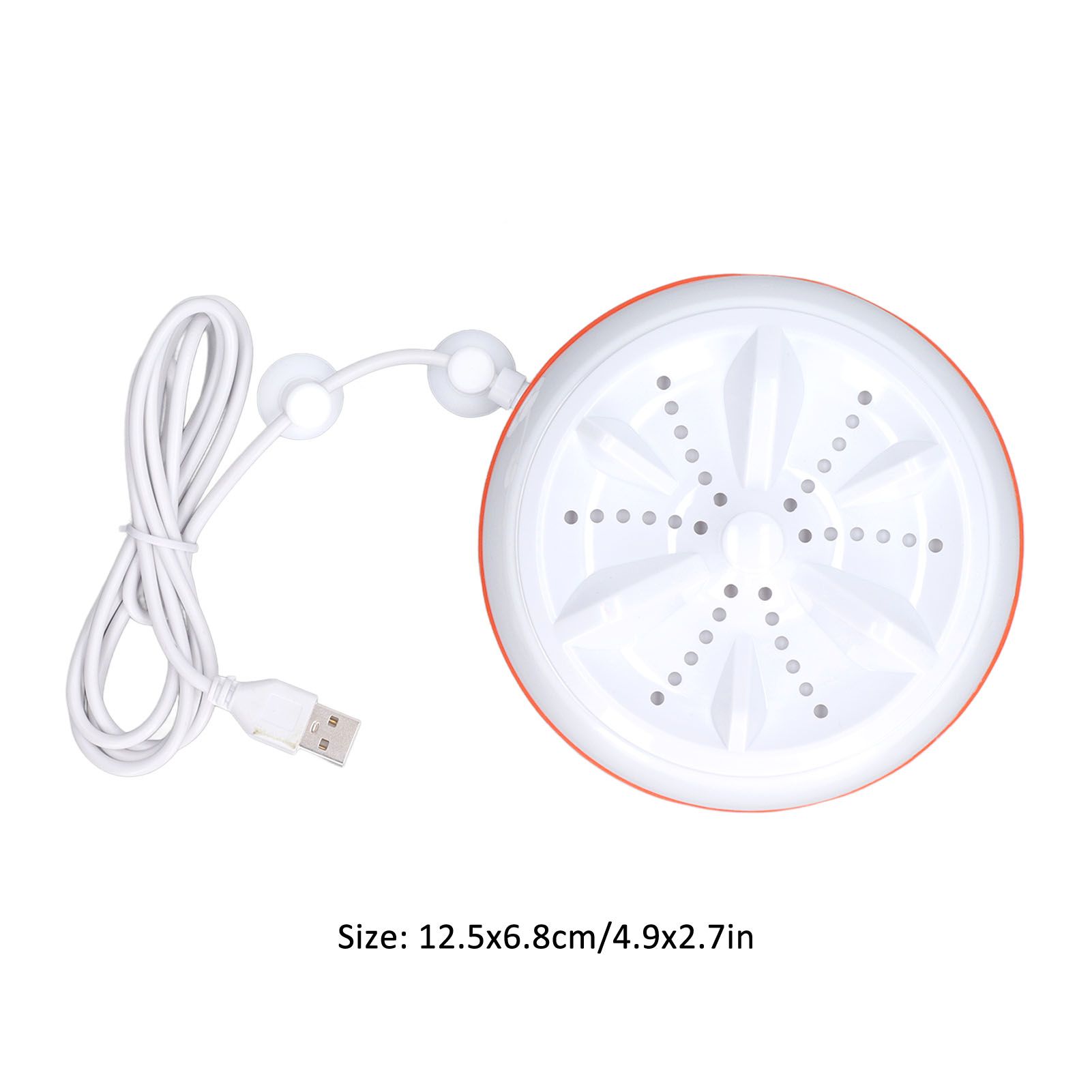 27W Mini Ultrasonic Washer USB 50 Seconds Reverse Clean Circle 30mins Self view 15