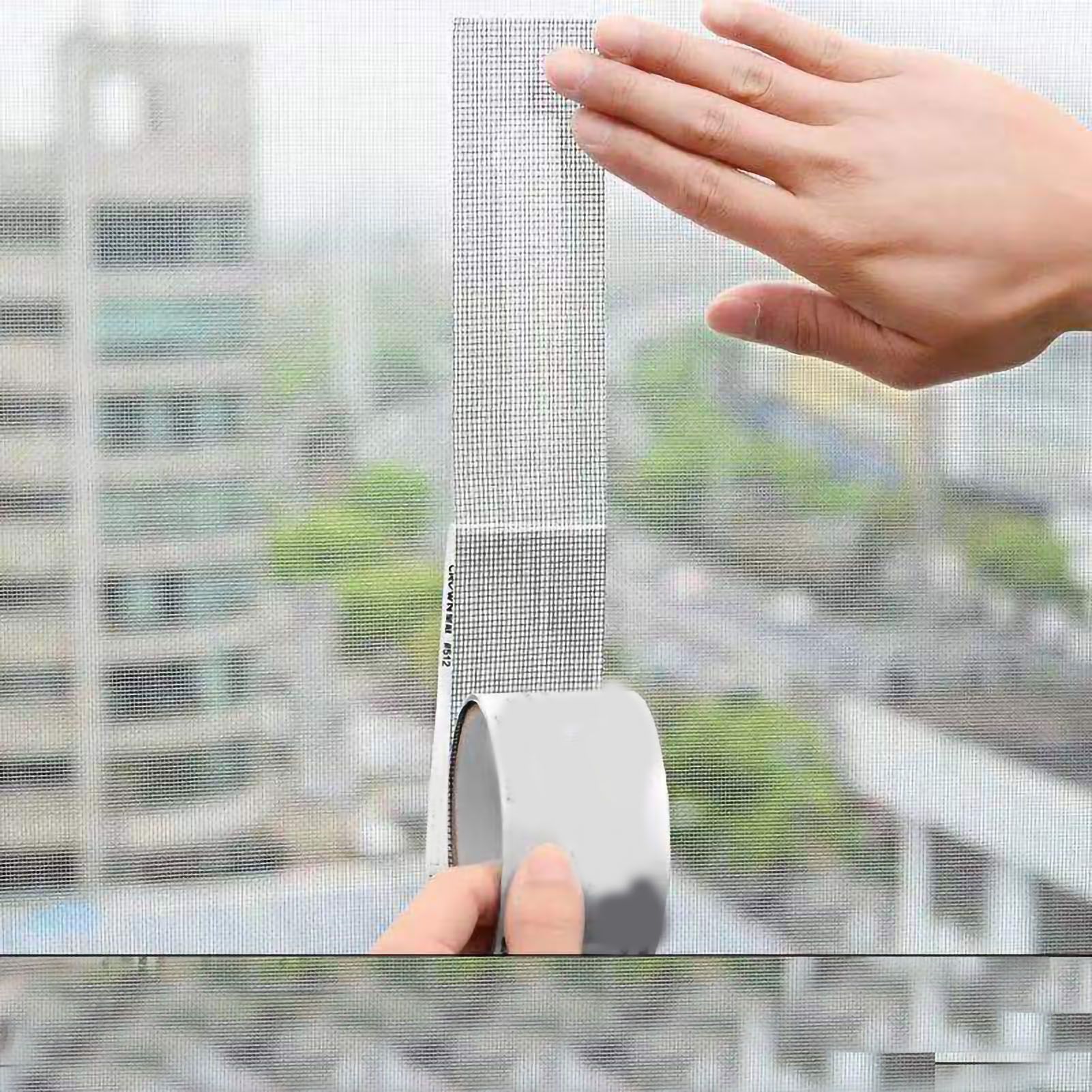 Window Screen Repair Fill Hole Self Adhesive Fine Mesh Screen Tape Mesh Repair view 4