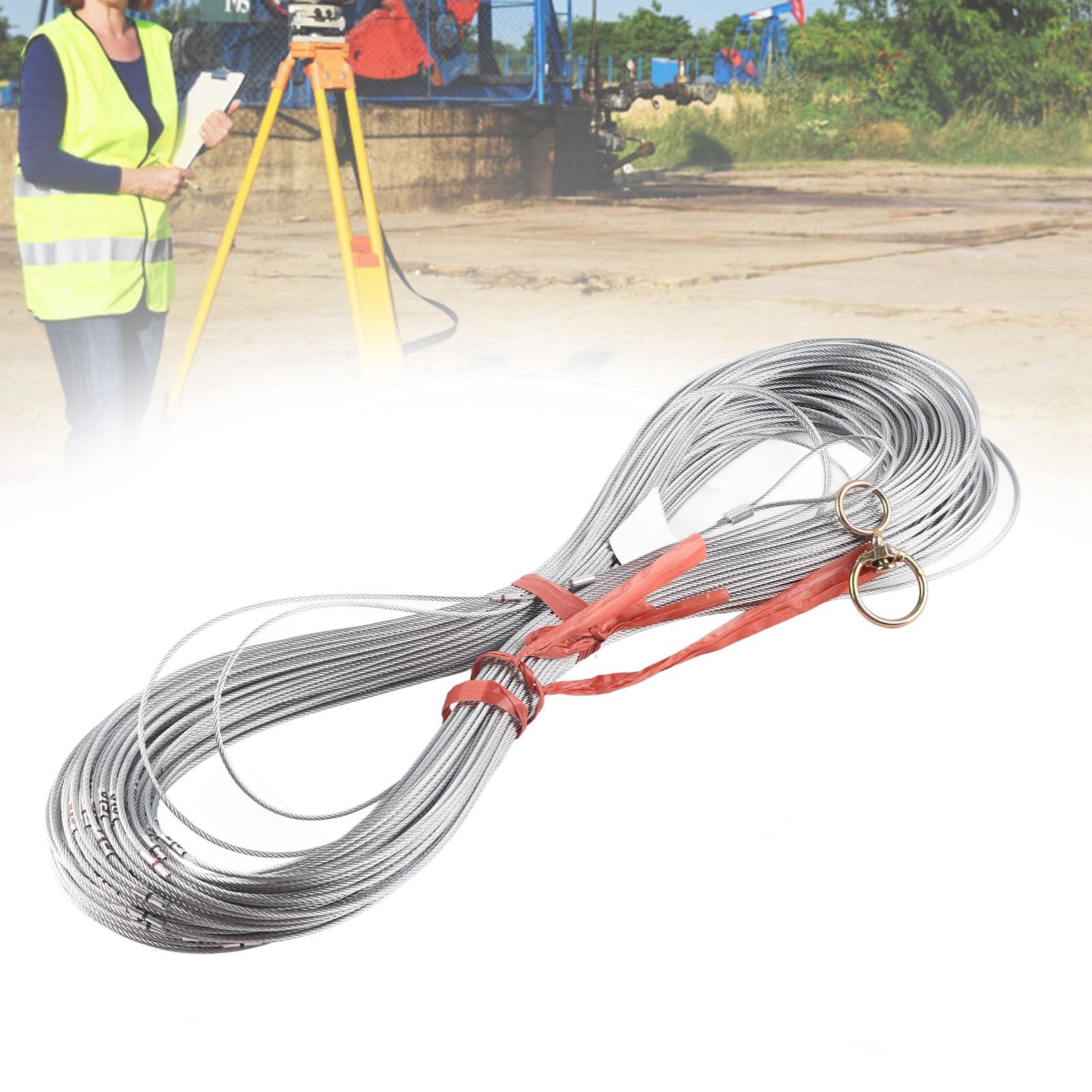 Steel Wire Measuring Rope Good Flexibility Sturdy Steel Rope Measuring Cord view 11