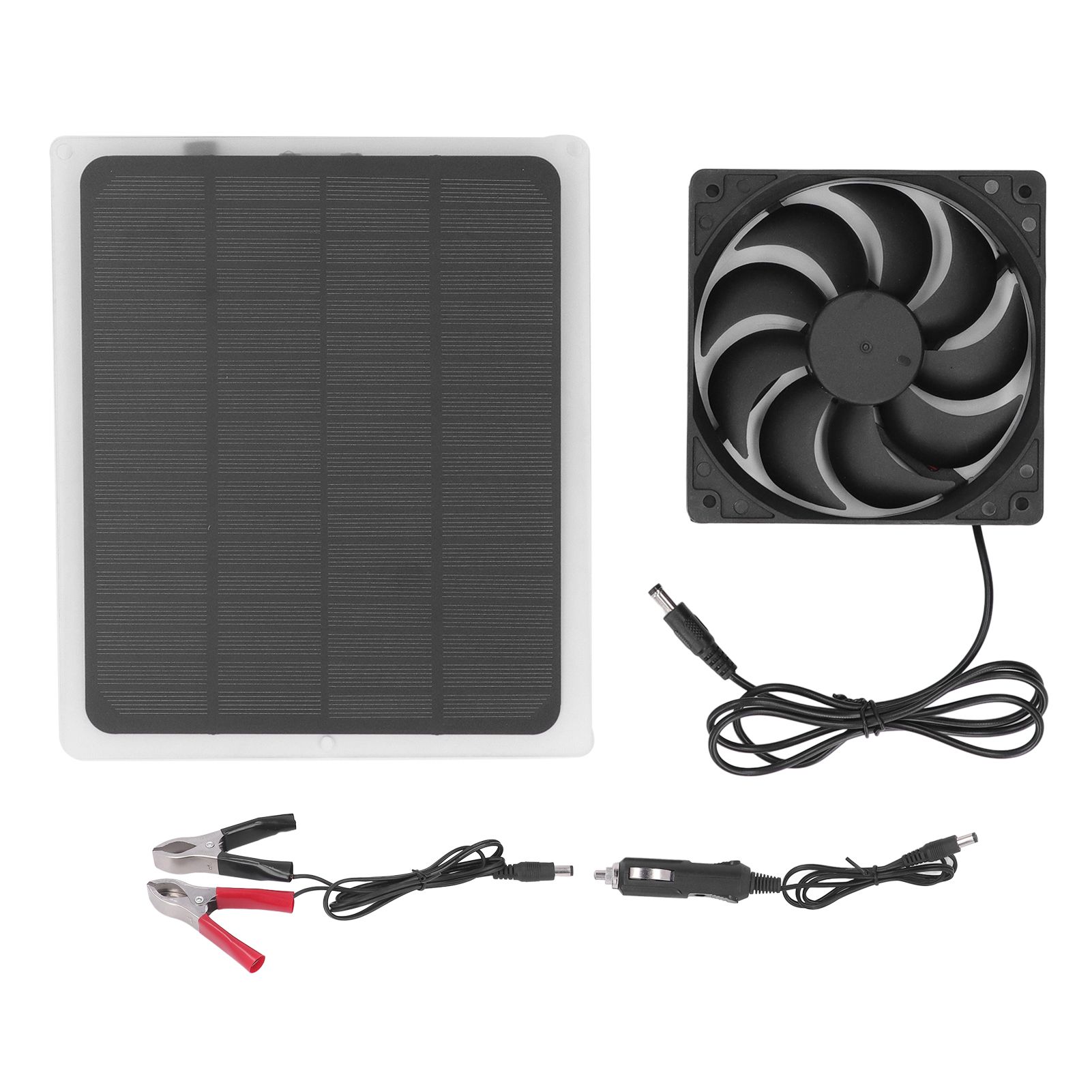 Solar Exhaust Fan Energy Saving Portable 5W 5V Solar Exhaust Fan for Camping — image 1