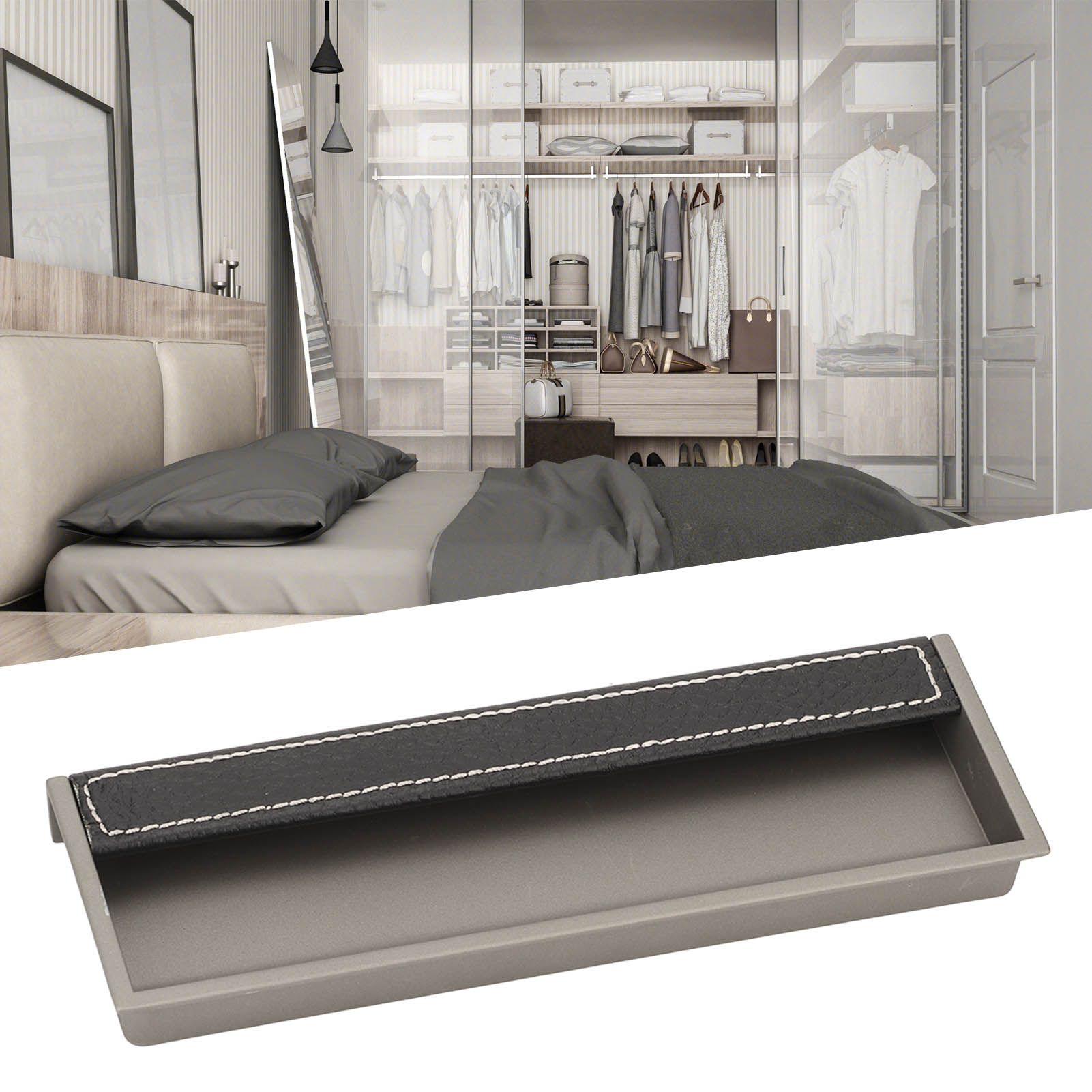 Wardrobe Handle Embedded Door Cabinet Handle Sliding Door Concealed Cabinet view 11