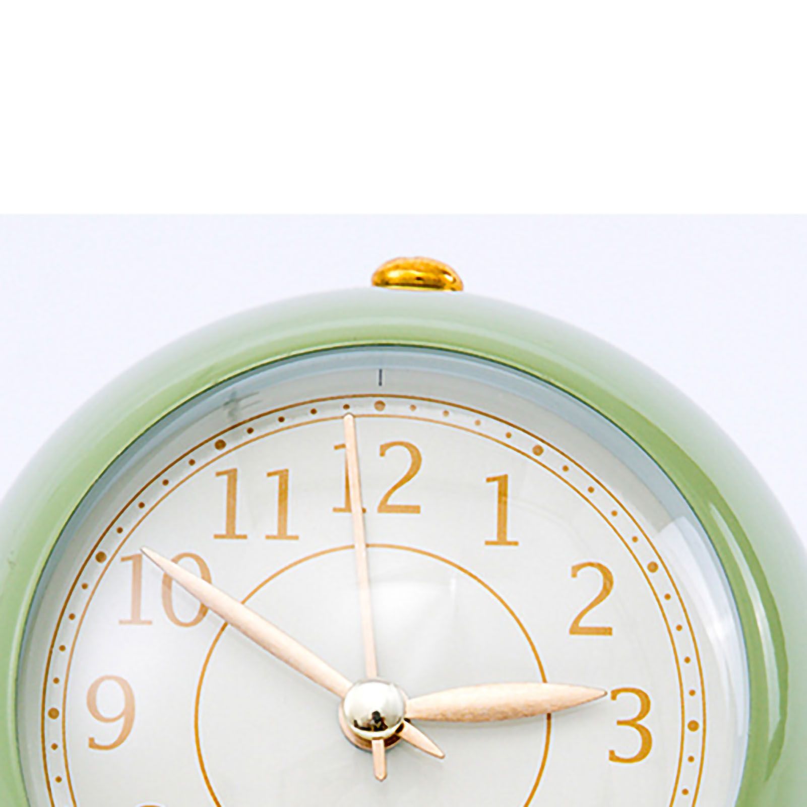 European Style Metal Clock Ingenious Mute Round Children Electronic Quartz view 4