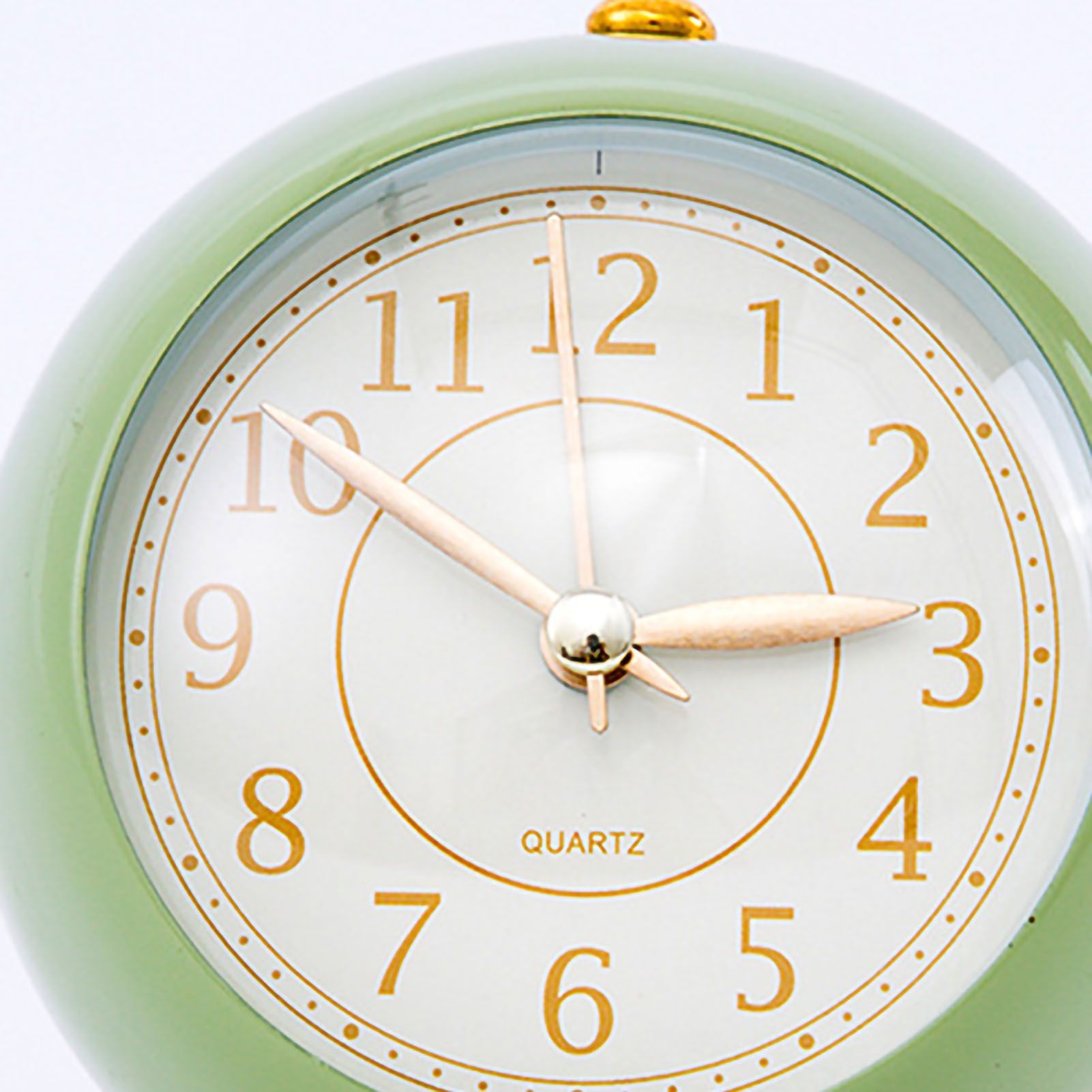 European Style Metal Clock Ingenious Mute Round Children Electronic Quartz view 5