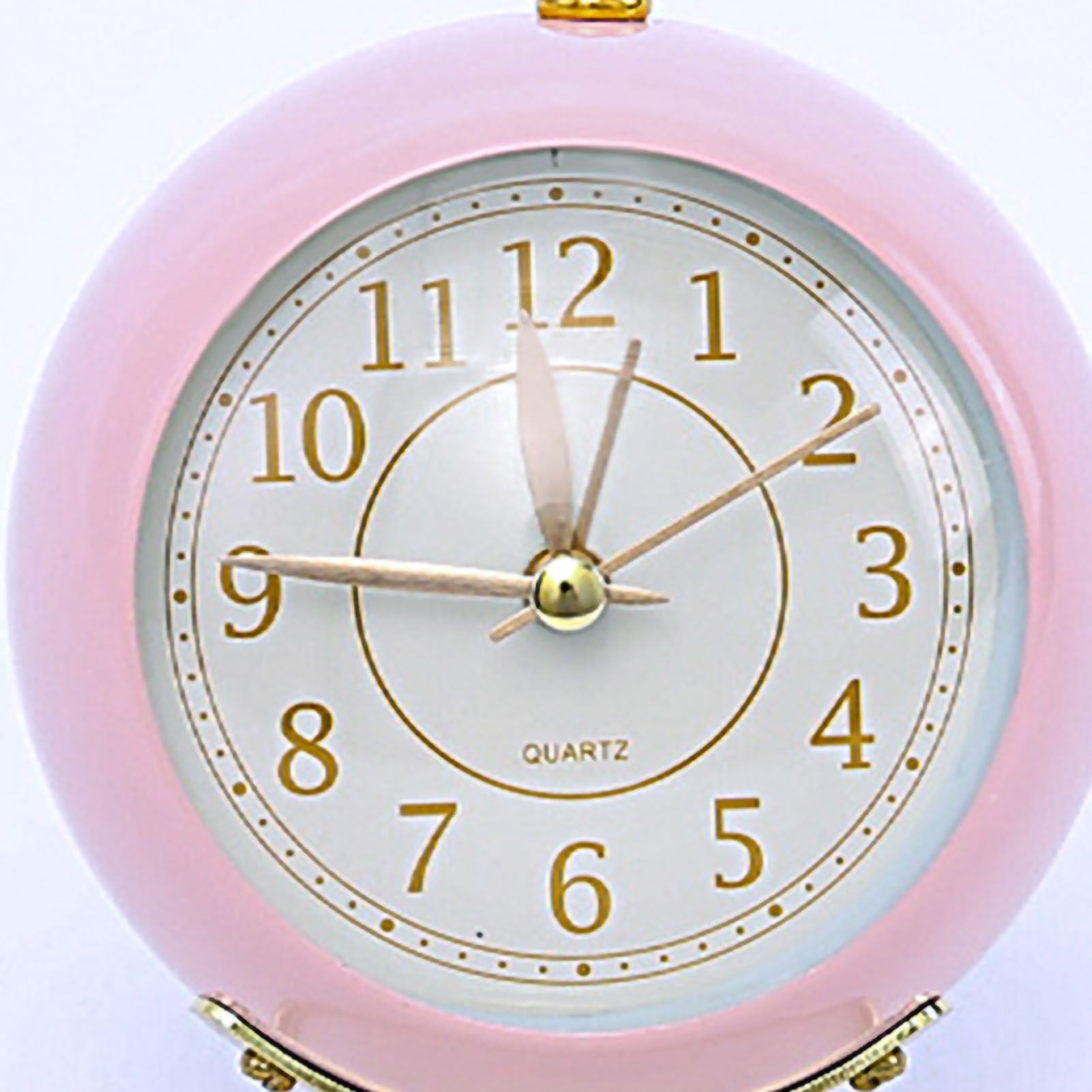 European Style Metal Clock Ingenious Mute Round Children Electronic Quartz view 2