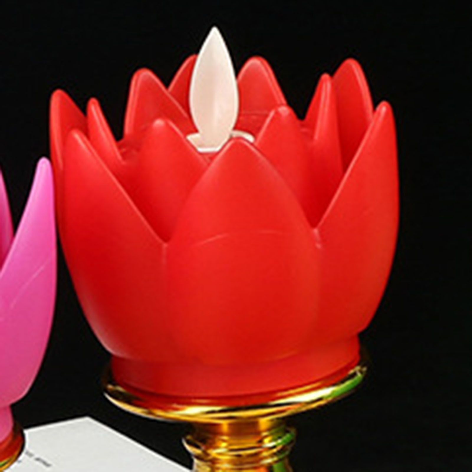 LED Lotus Lamp Colorful LED Soft Natural Light Lifelike Safe Odorless Durable view 5