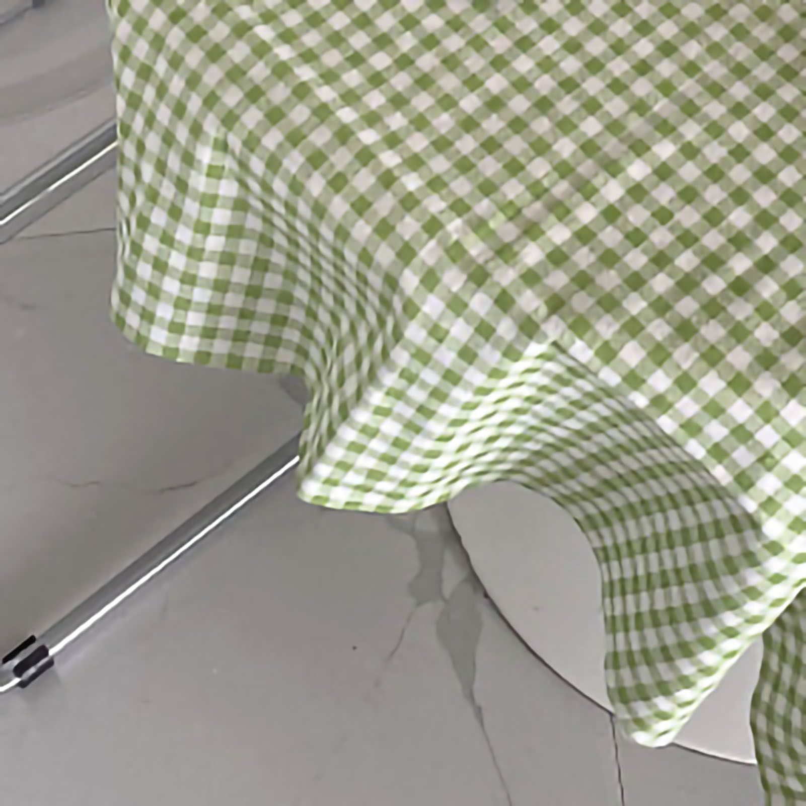 Desk Tablecloth Plaid Table Cover Linen Cotton Backdrop Dustproof Home view 3