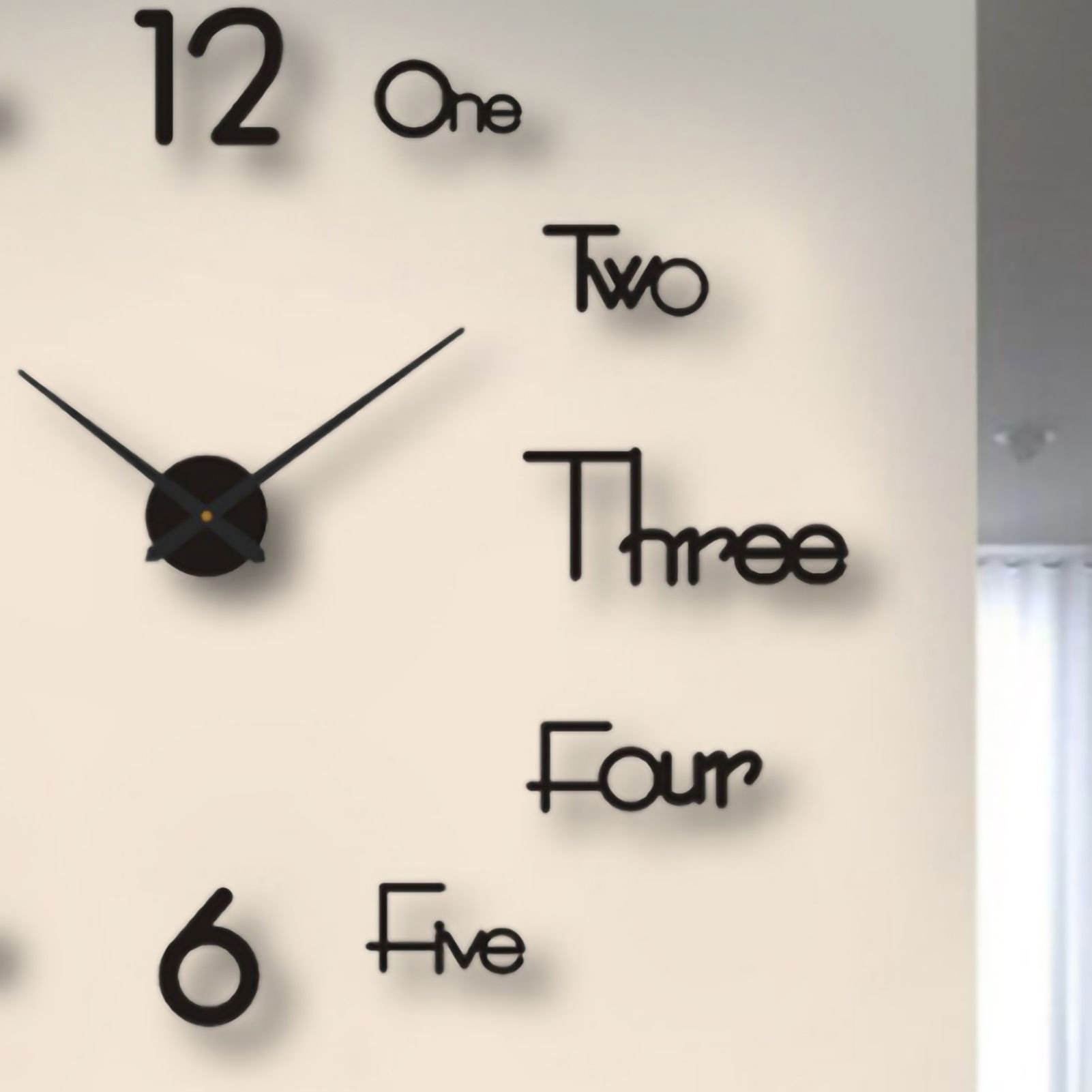 Night Light Wall Clock Frameless Decorative Luminous Silent Clock for Living view 2