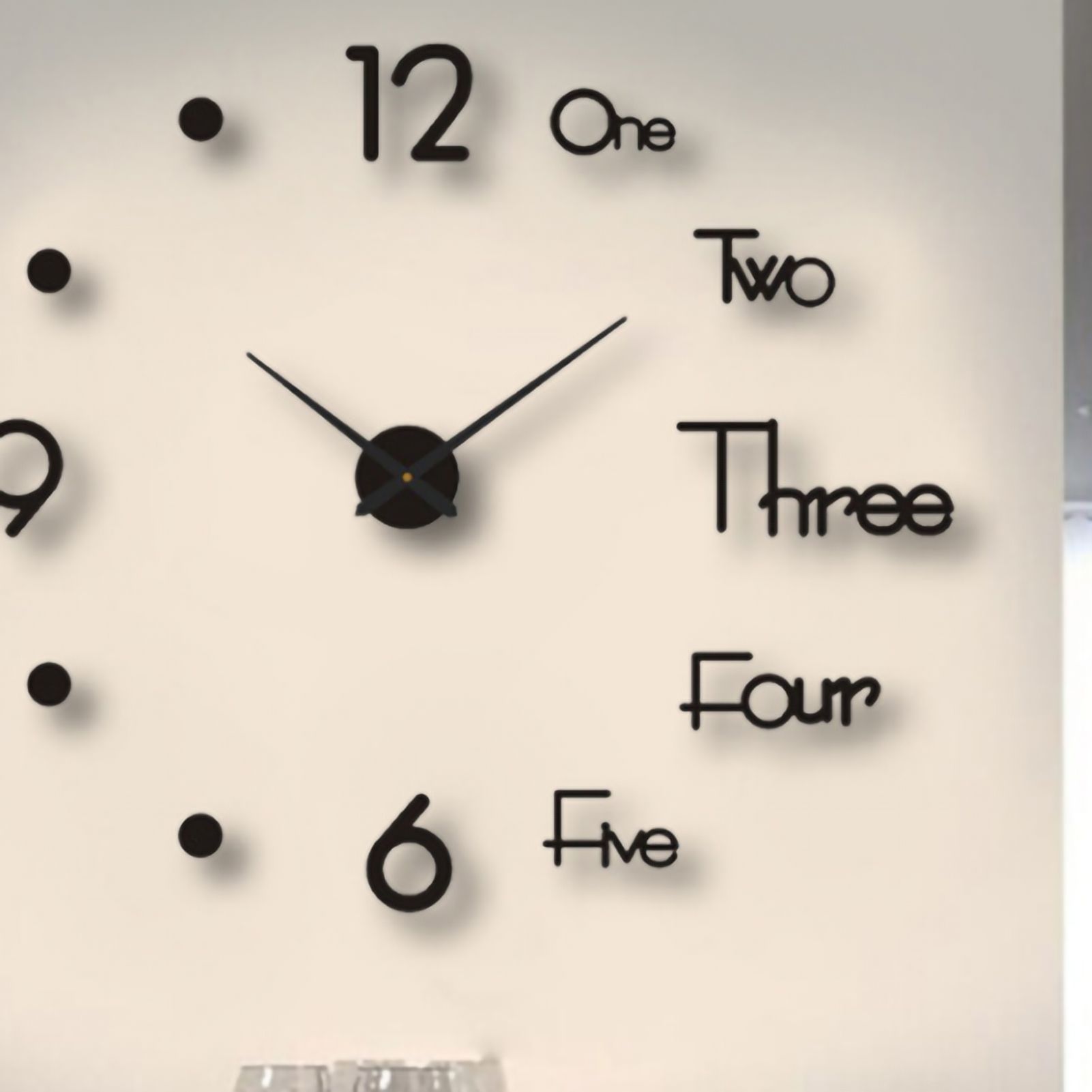 Night Light Wall Clock Frameless Decorative Luminous Silent Clock for Living view 5