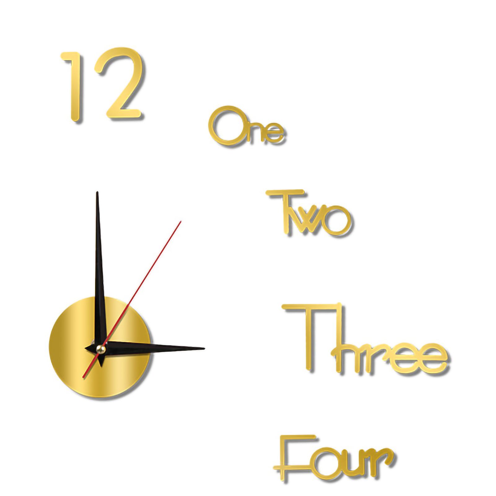 Night Light Wall Clock Frameless Decorative Luminous Silent Clock for Living view 2
