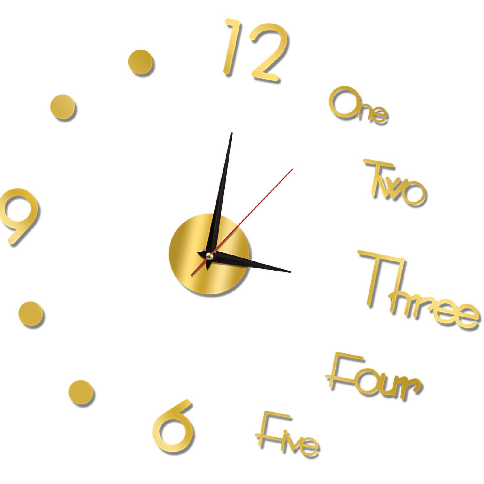 Night Light Wall Clock Frameless Decorative Luminous Silent Clock for Living view 3