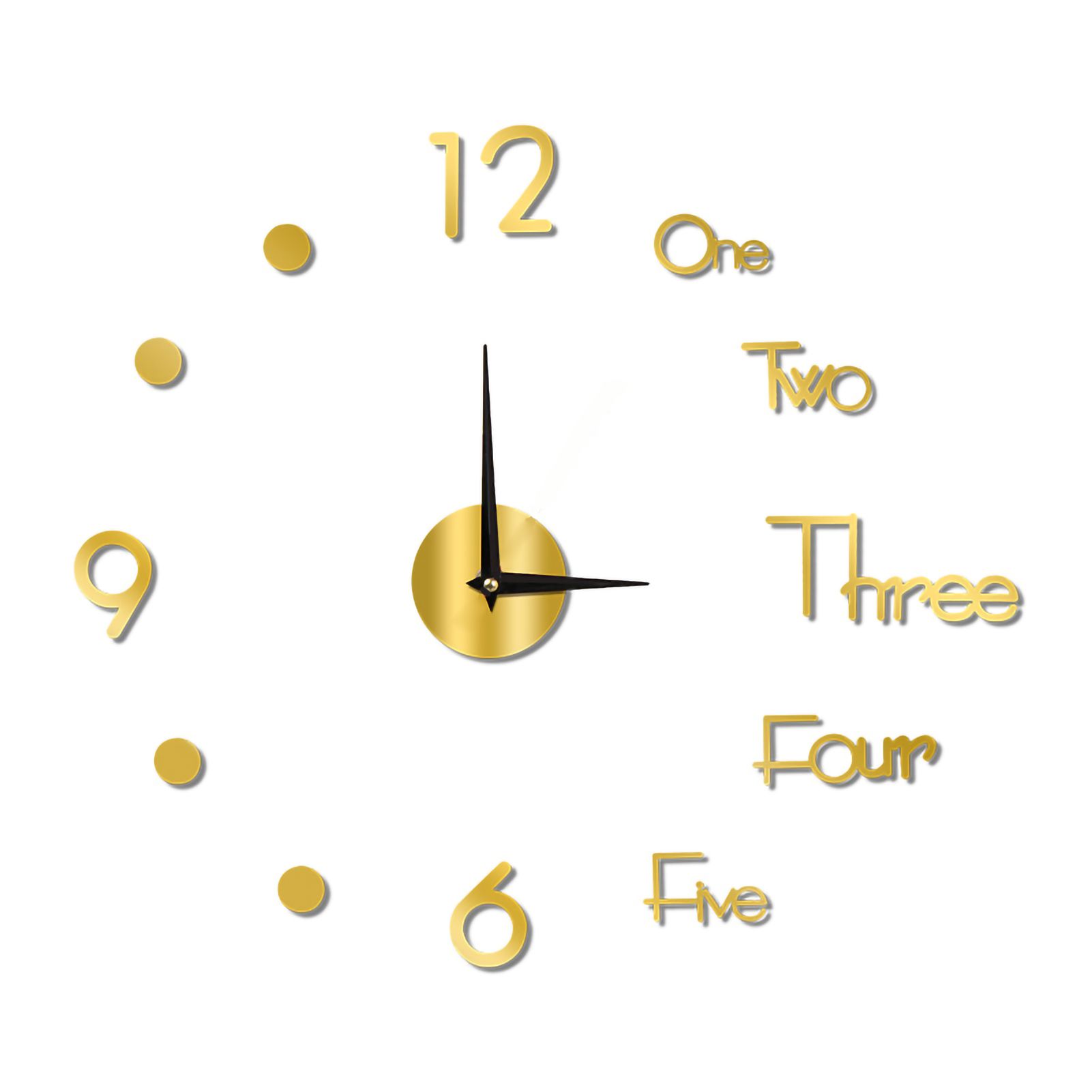 Night Light Wall Clock Frameless Decorative Luminous Silent Clock for Living — image 1